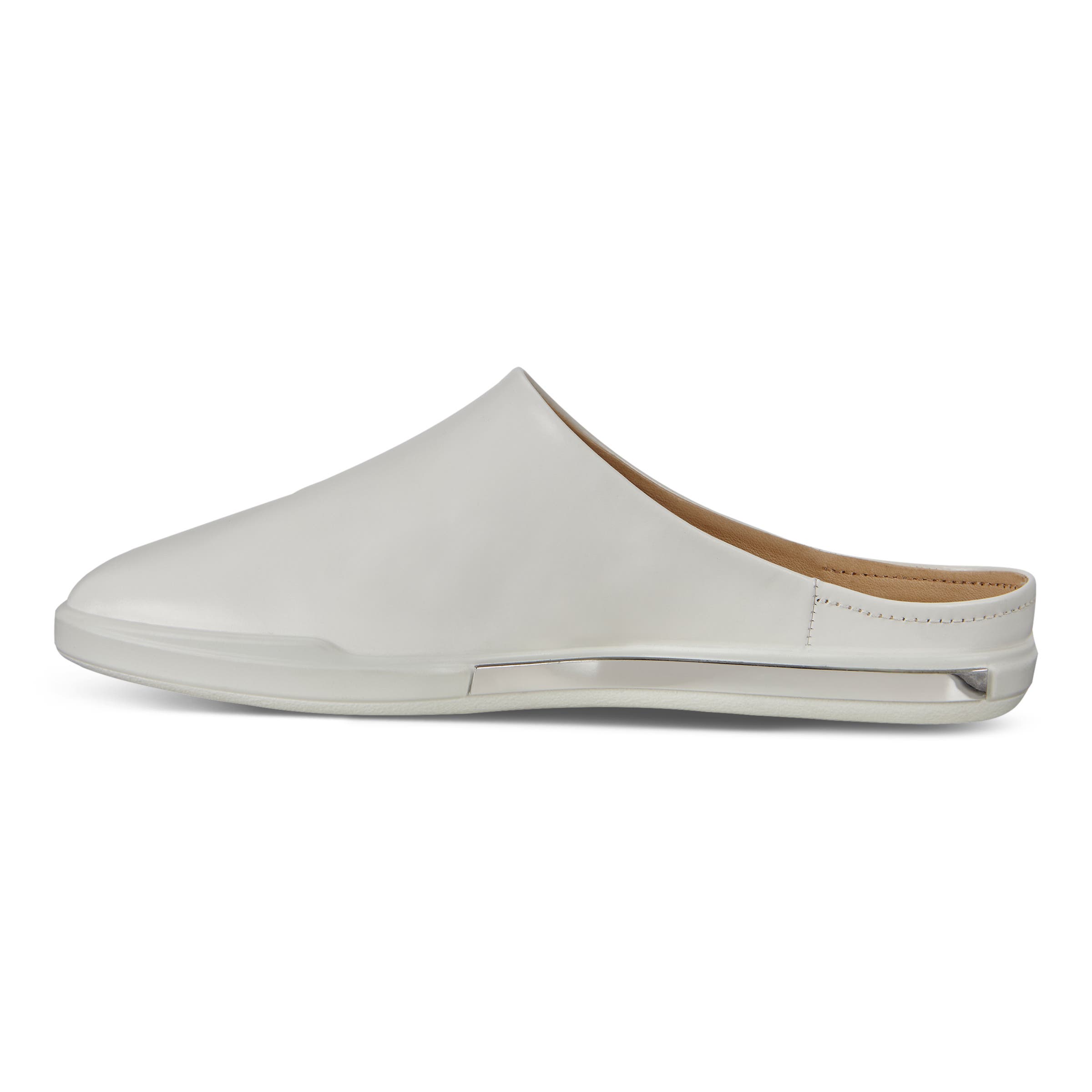 ECCO Simpil II Women's Ballerina Mules - White - Inside