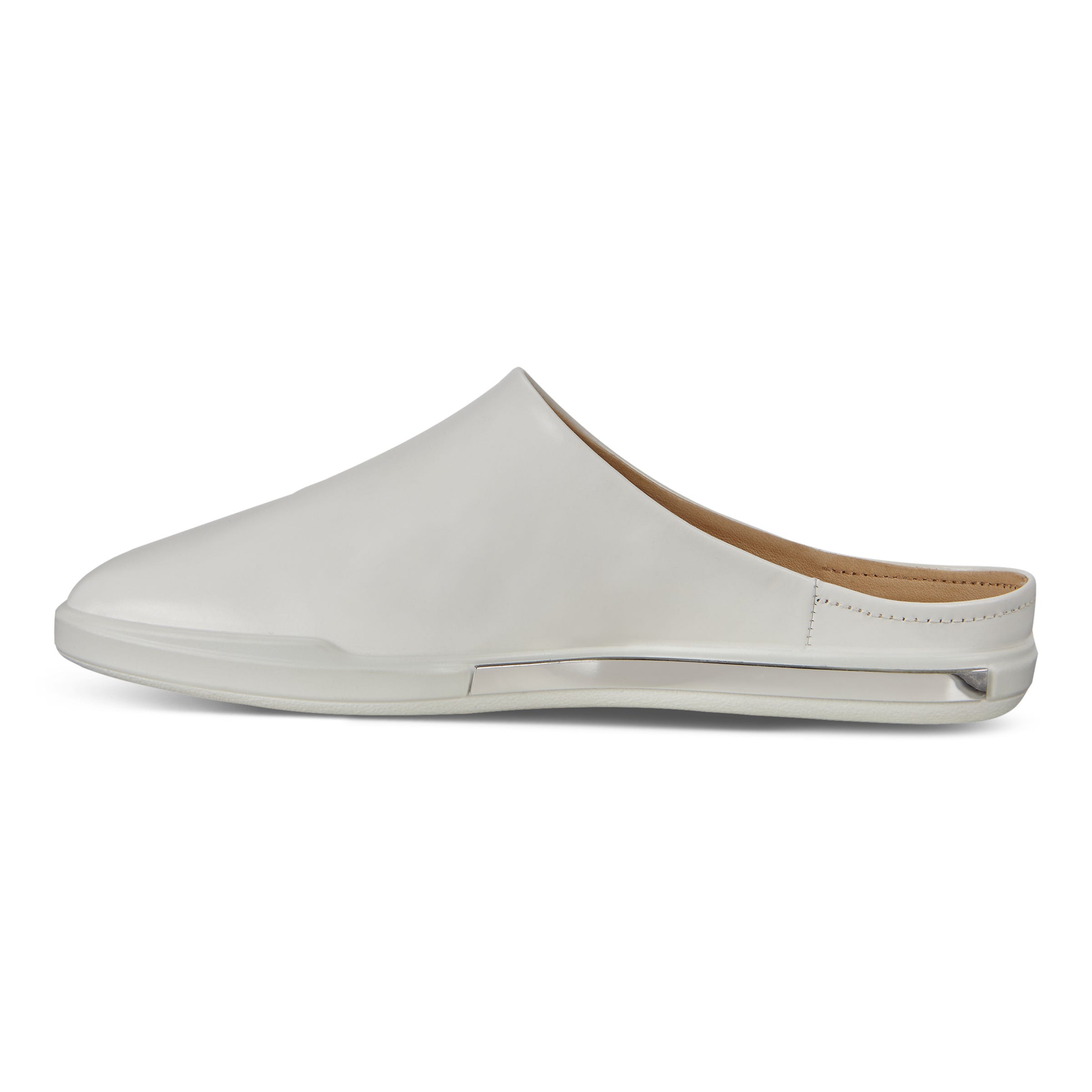 ECCO Simpil II Women's Ballerina Mules - White - Inside