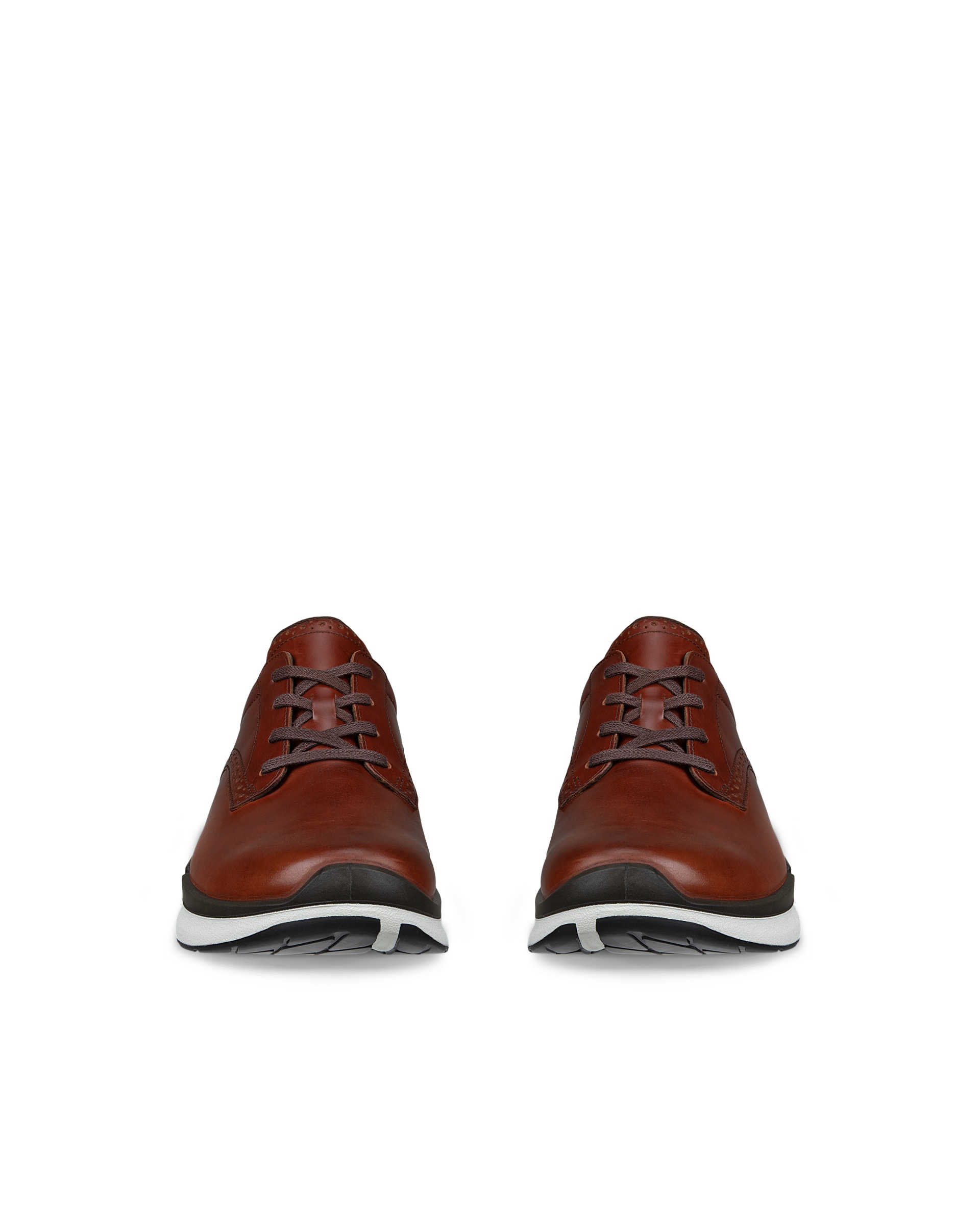 Men's ECCO® Biom 2.2 Hybrid Leather Sneaker - Brown - Front pair