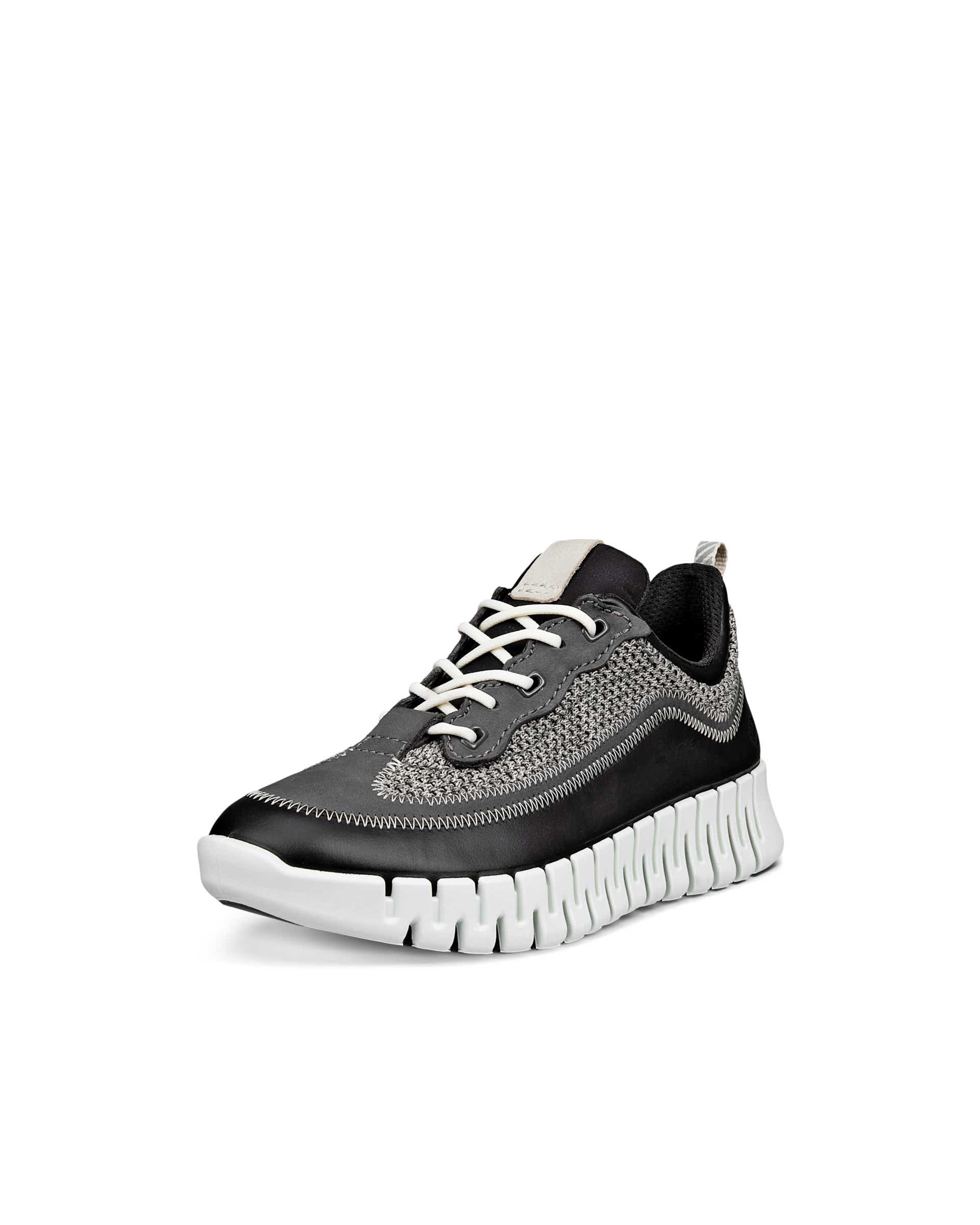 ECCO® GRUUV Damen Ledersneaker - Schwarz - Main