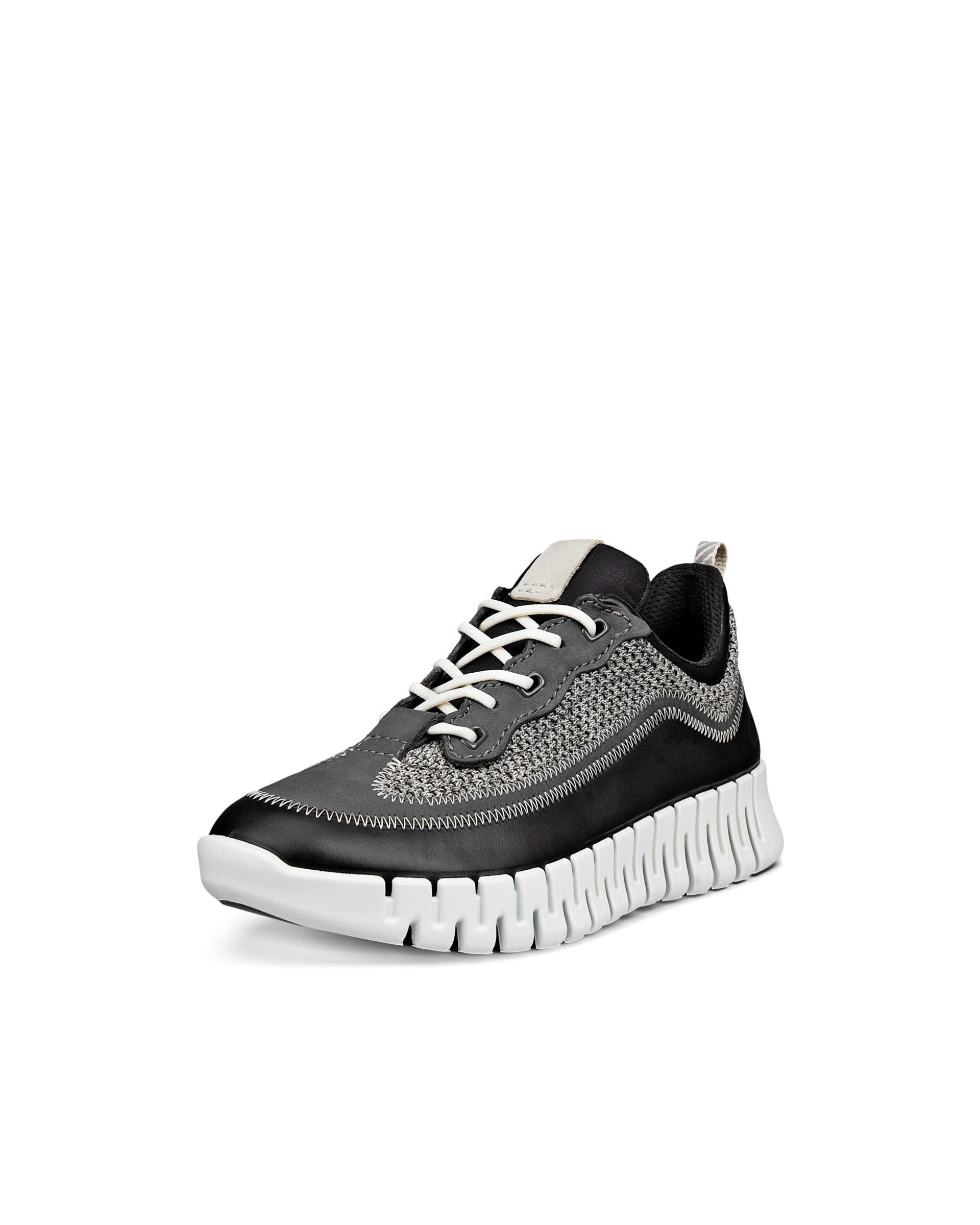 ECCO® GRUUV Damen Ledersneaker - Schwarz - Main