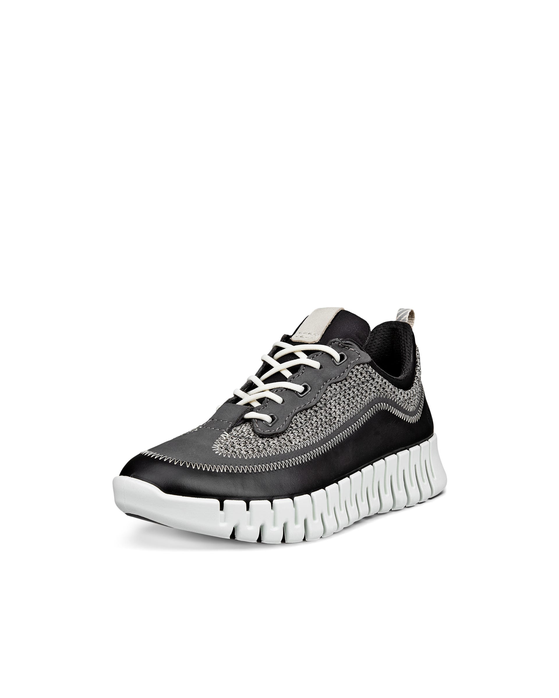 ECCO® GRUUV Damen Ledersneaker - Schwarz - Main