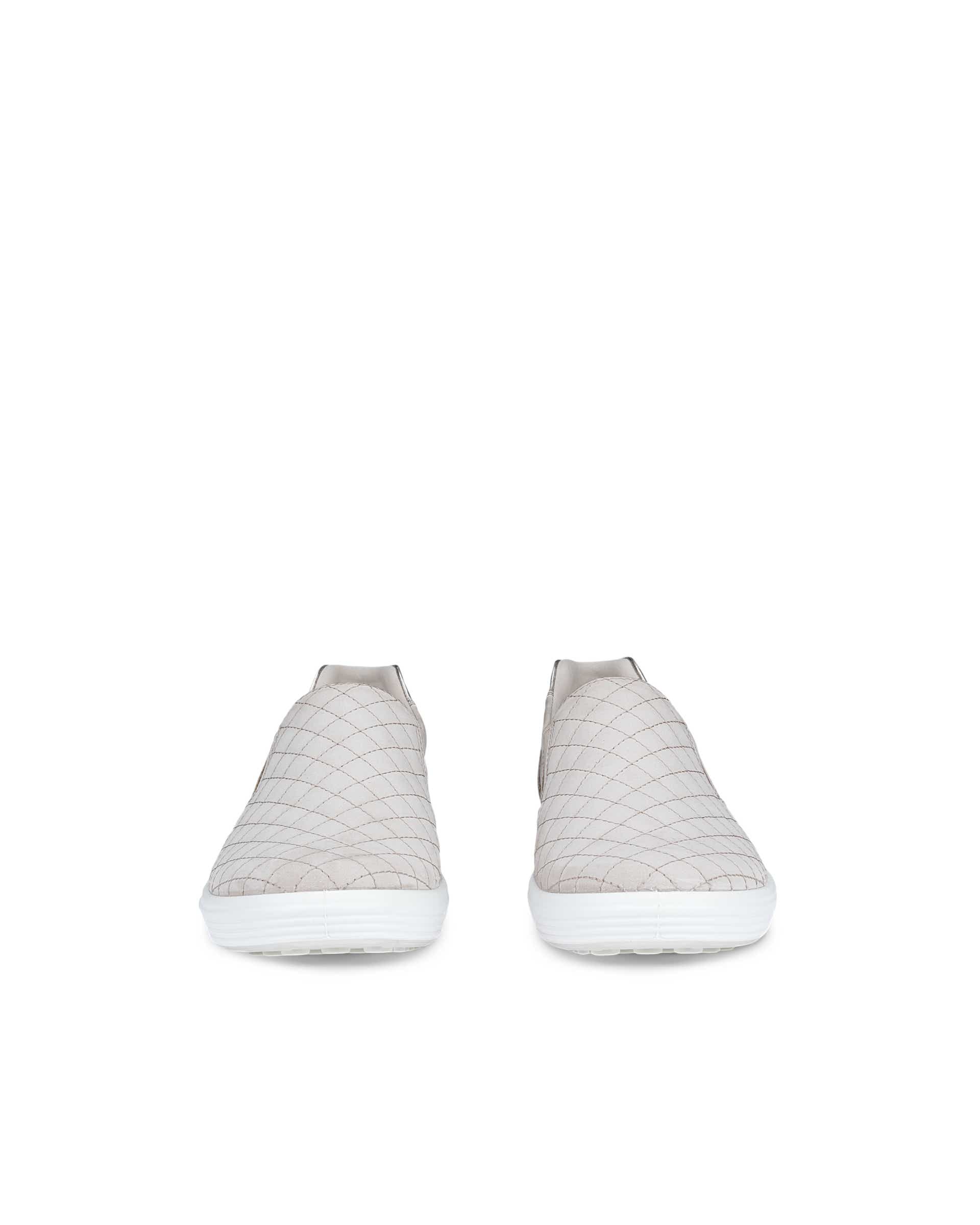Women's ECCO® Soft 7 Leather Sneaker - Beige - Front pair