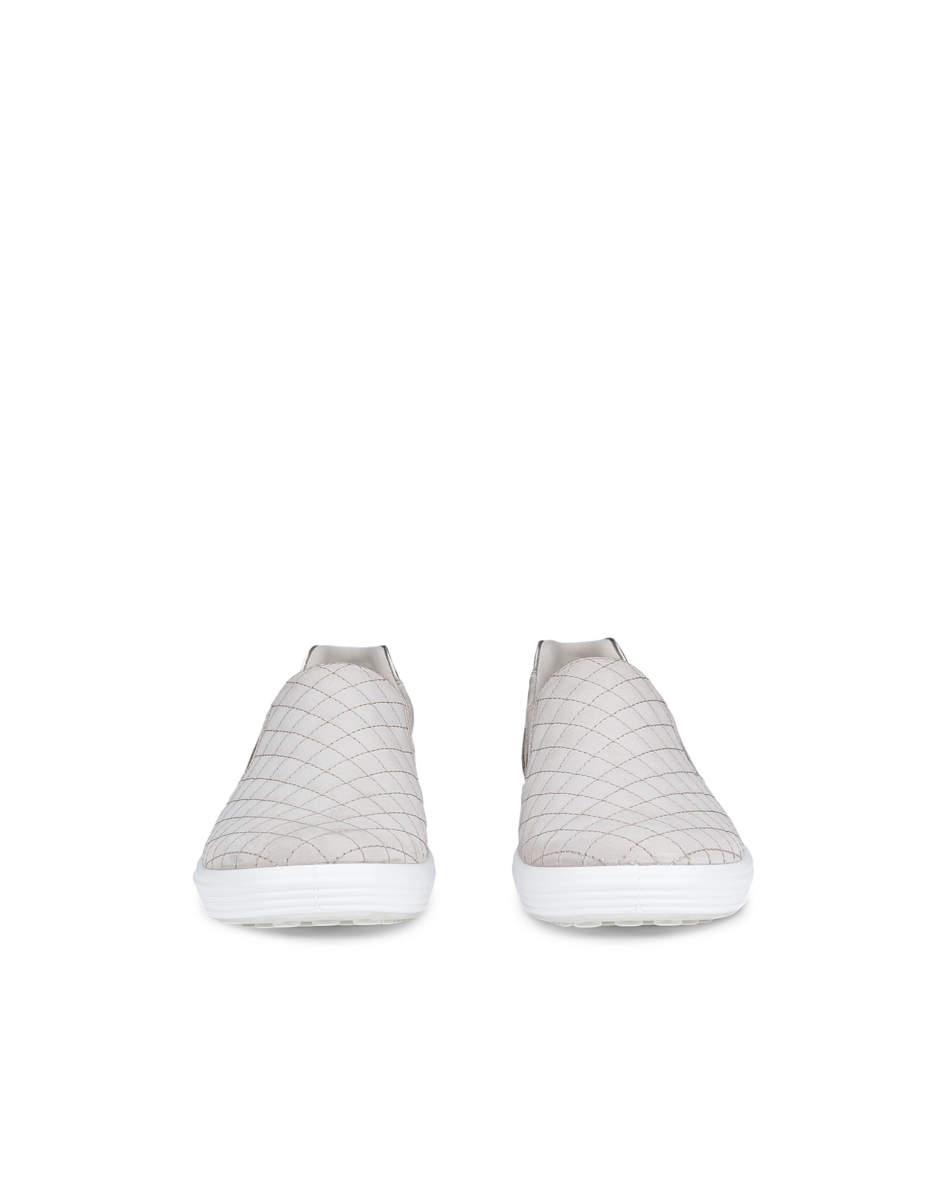 Women's ECCO® Soft 7 Leather Sneaker - Beige - Front pair