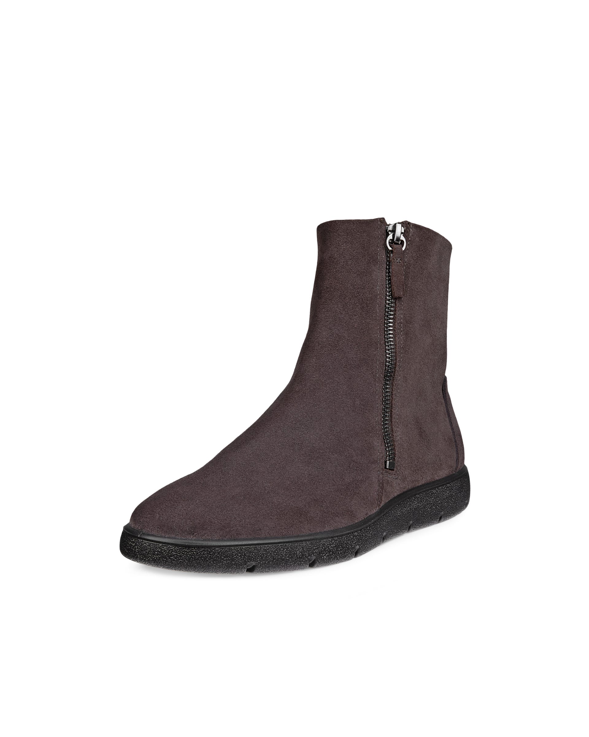 ECCO® BELLA 2 zamšādas zābaciņi ar rāvējslēdzēju sievietēm - Brūns - Outside