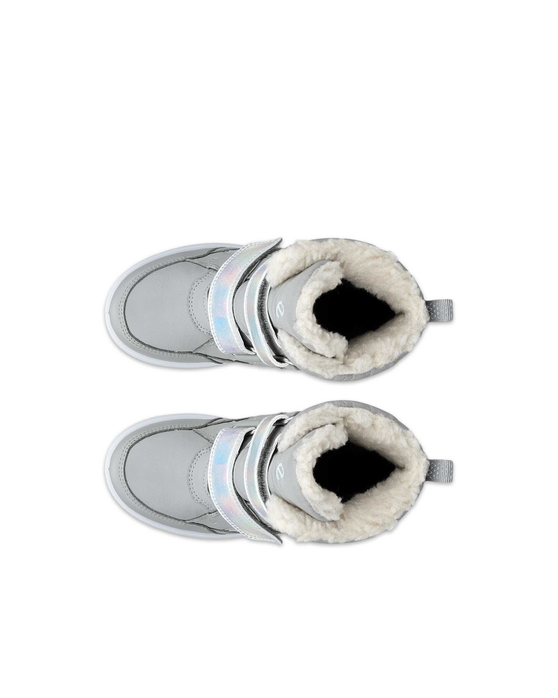 Detské textilné nepremokavá zimné čižmy ECCO® URBAN SNOWBOARDER 2.0 - Sivá - Top left pair