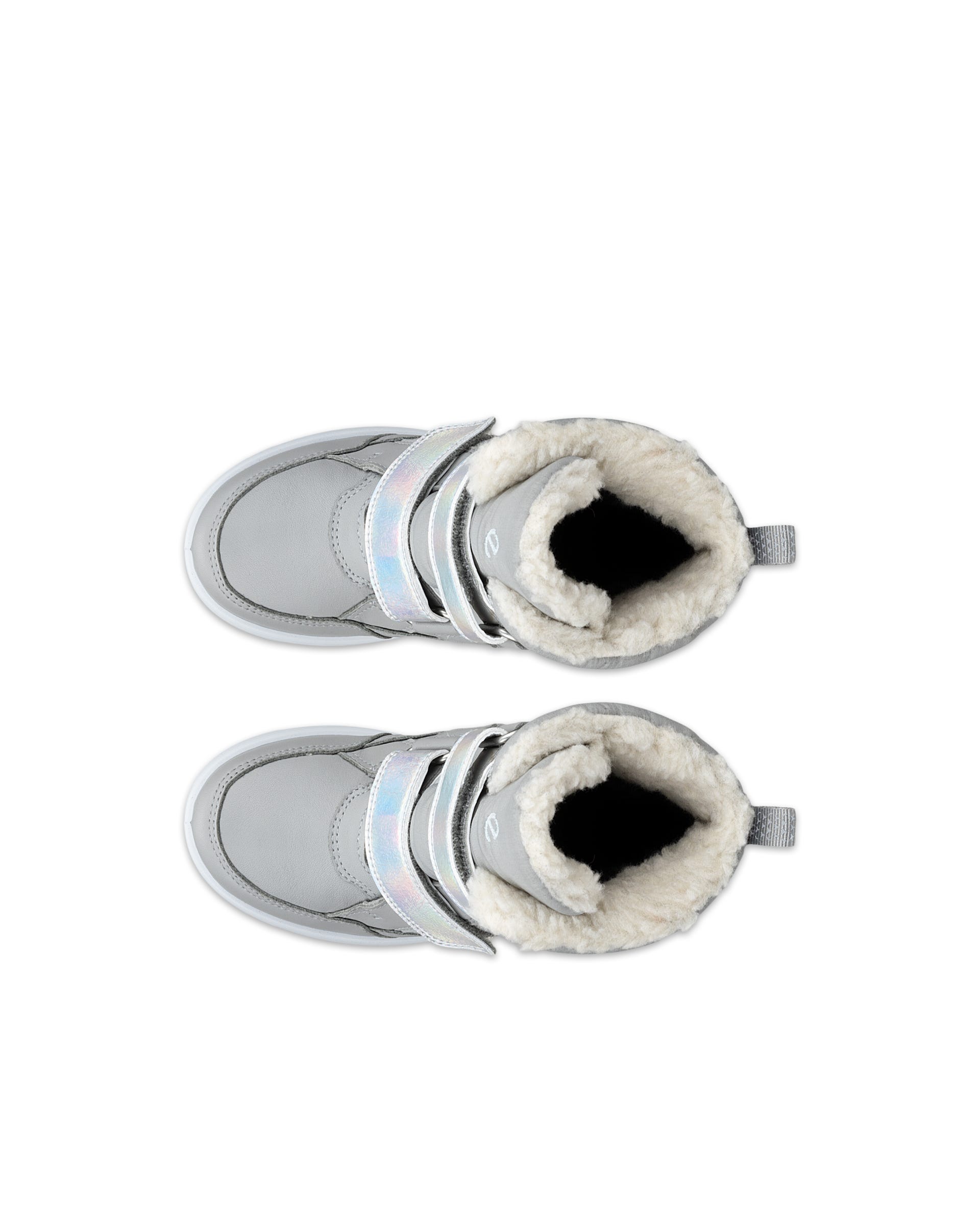 Detské textilné nepremokavá zimné čižmy ECCO® URBAN SNOWBOARDER 2.0 - Sivá - Outside