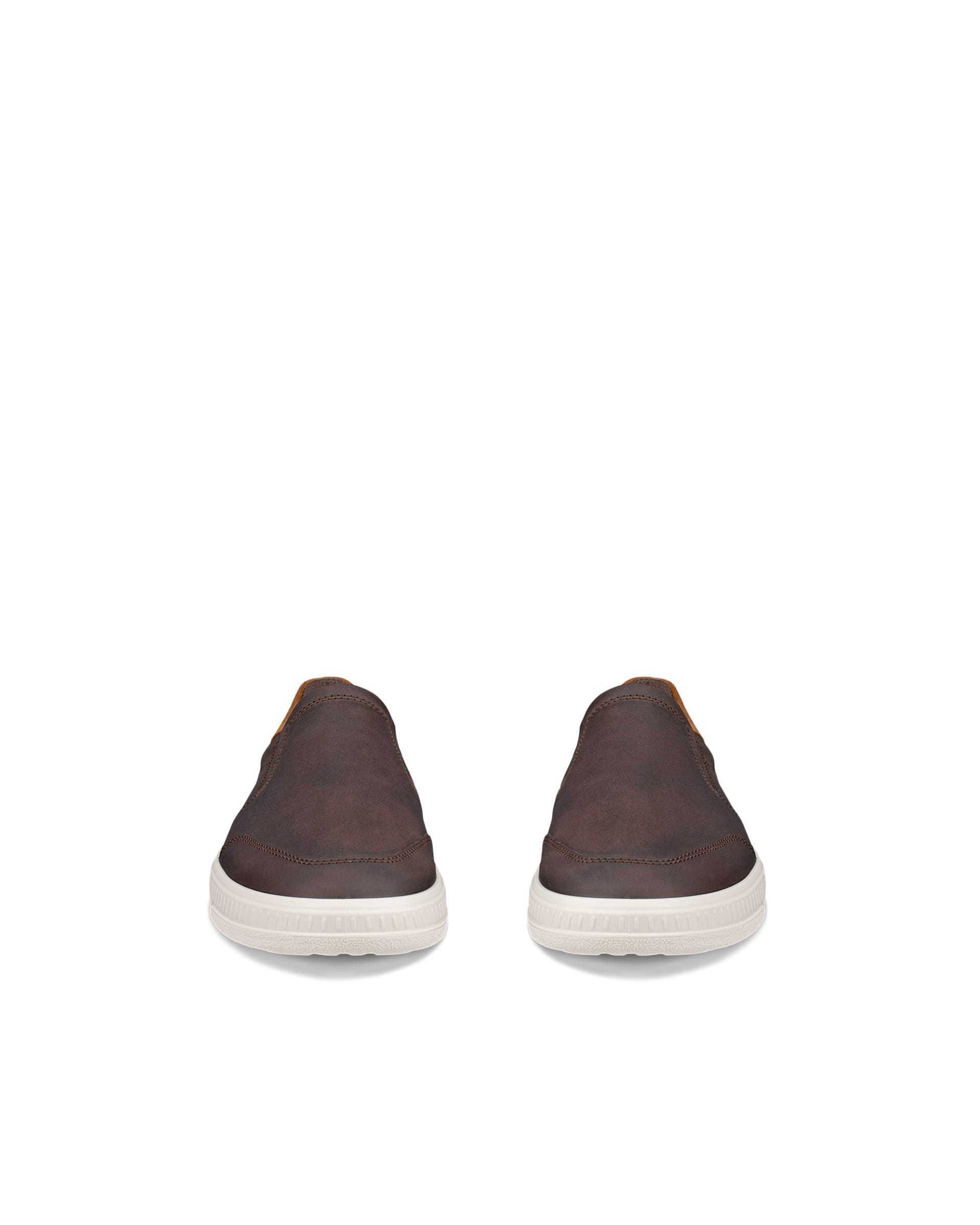 Men's ECCO® Move Nubuck Slip-On - Brown - Front pair