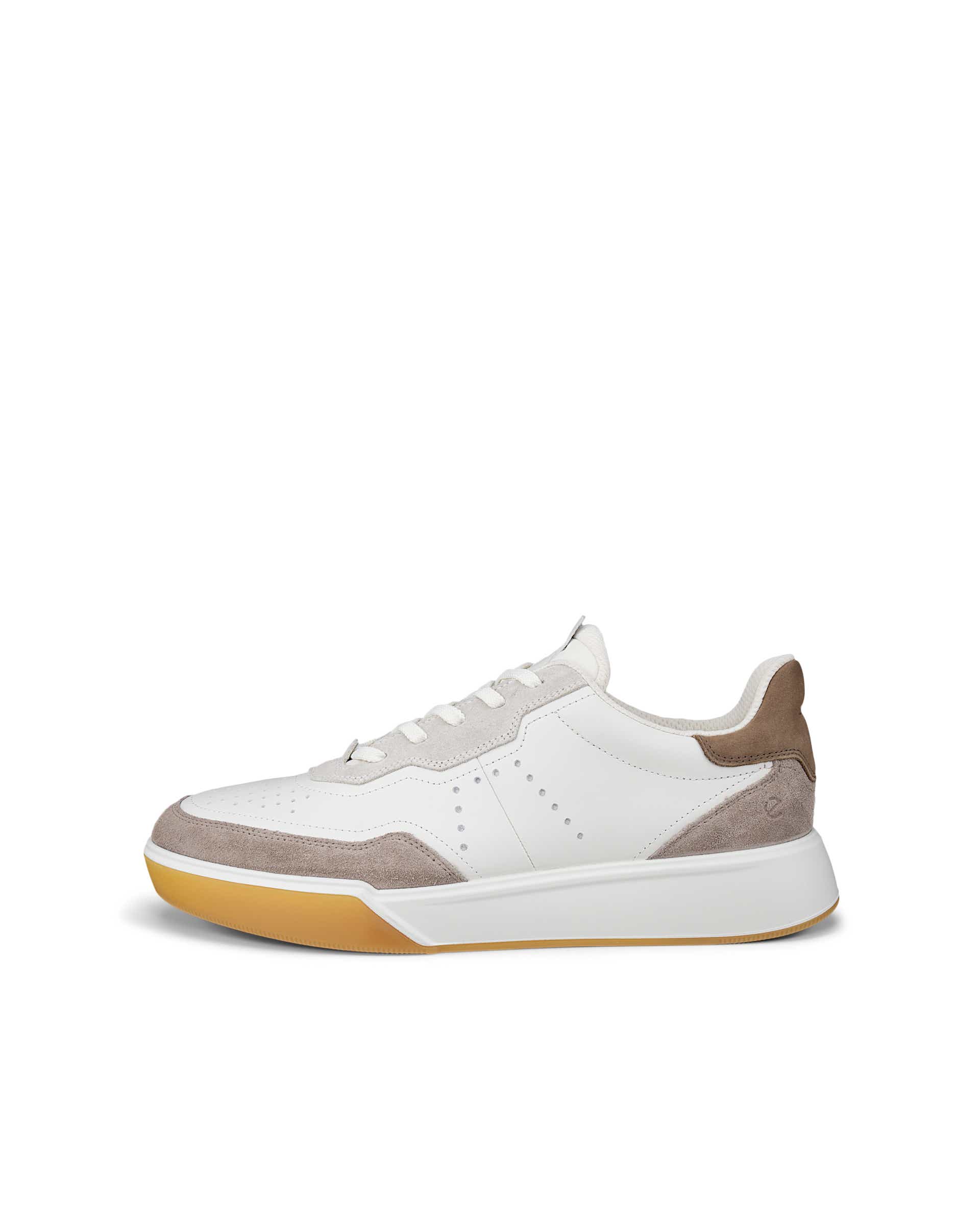 ECCO® STREET COURT Herren Ledersneaker - Braun - Outside