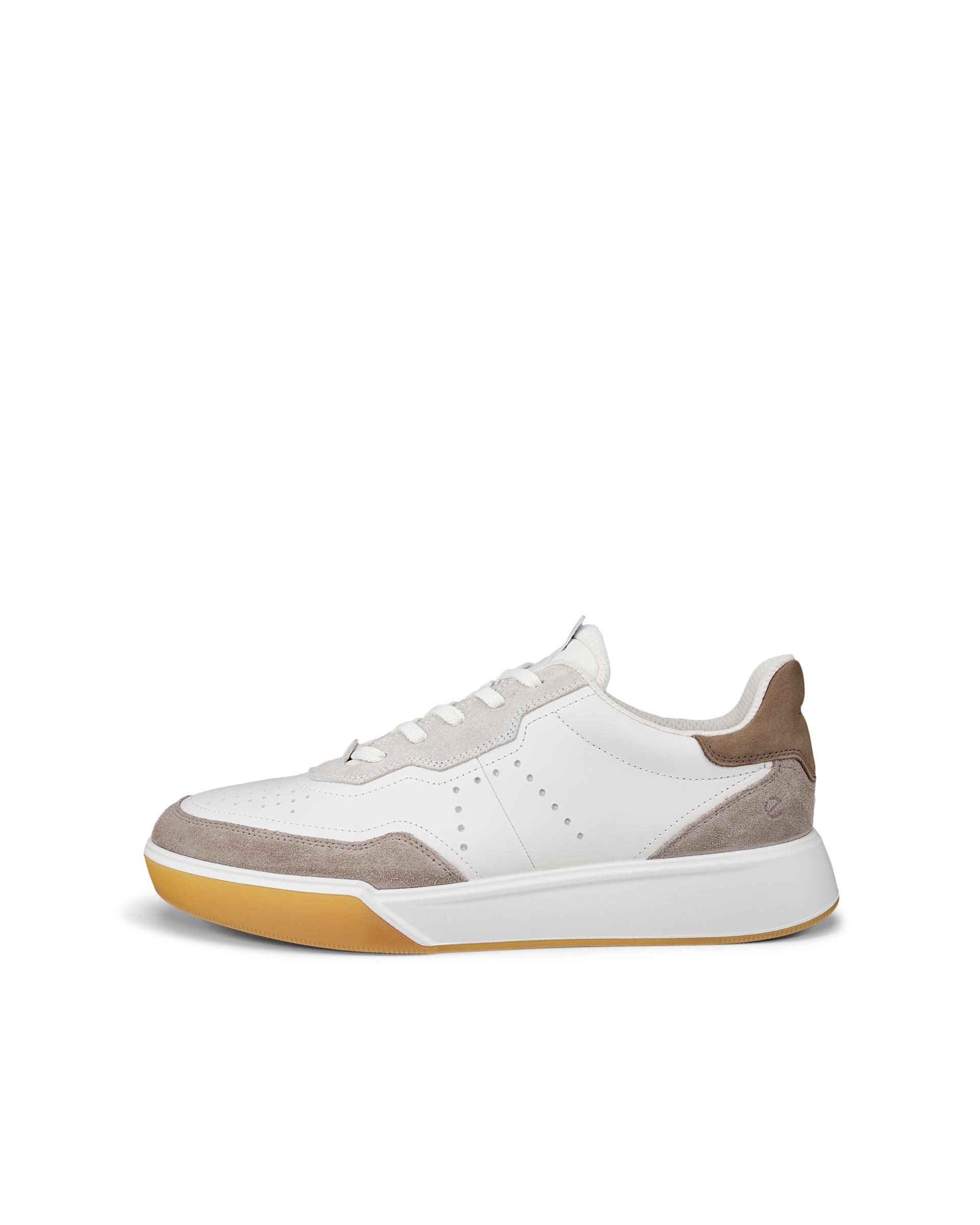 ECCO® Street Court Herren Ledersneaker - Braun - Outside