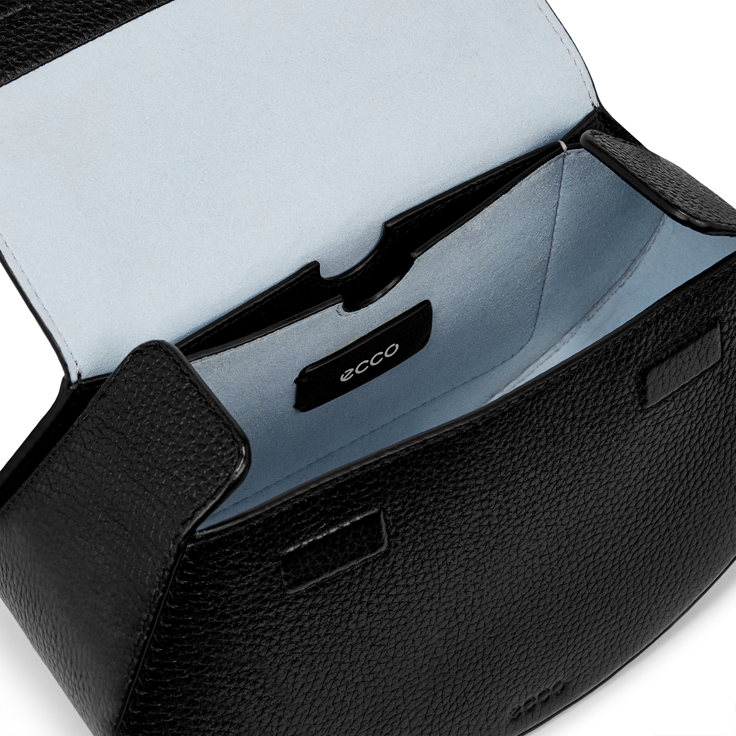 ECCOยฎ Weeble Leather Crossbody Bag - Black - Inside