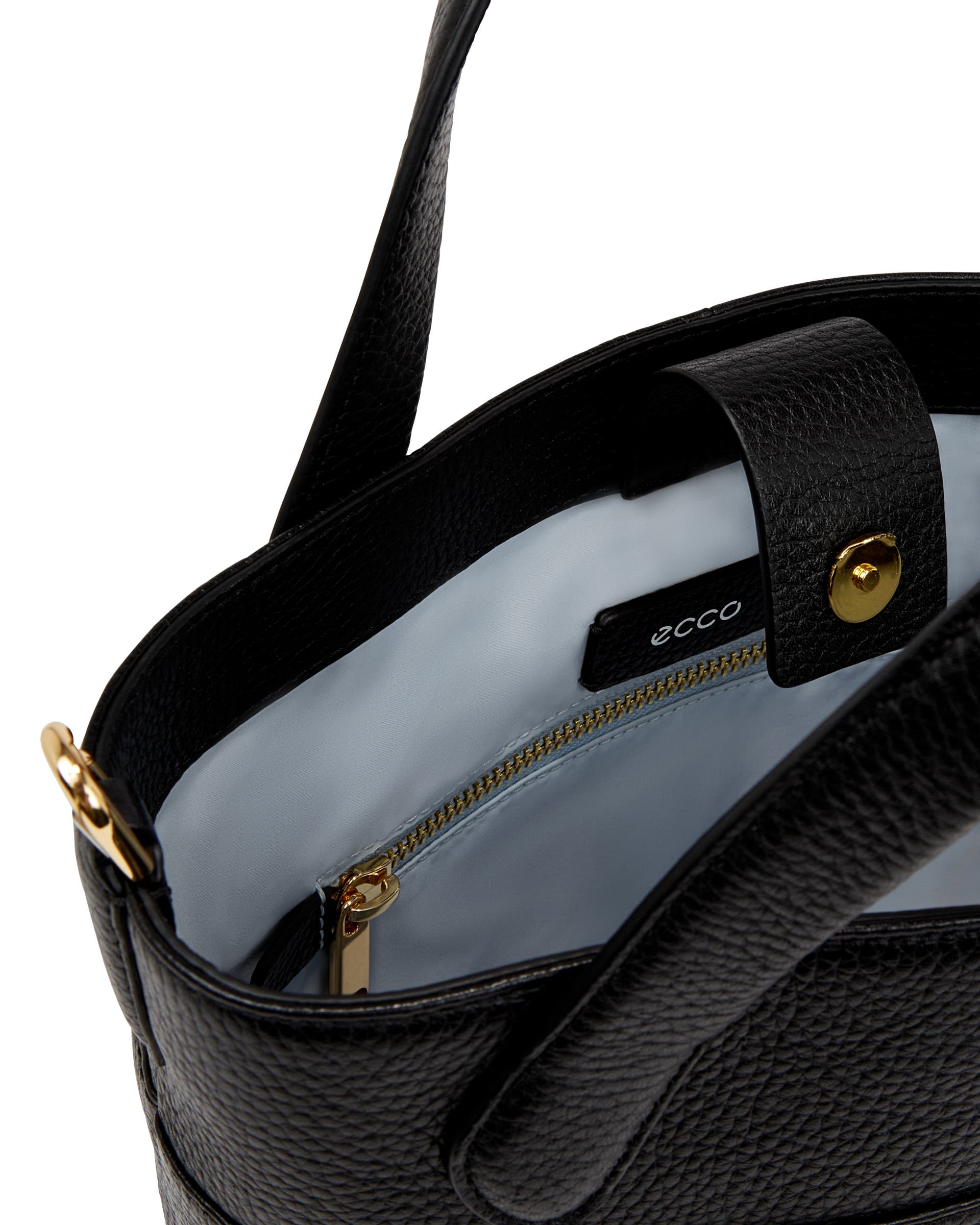 ECCO® Leather Tote Bag - Black - Inside