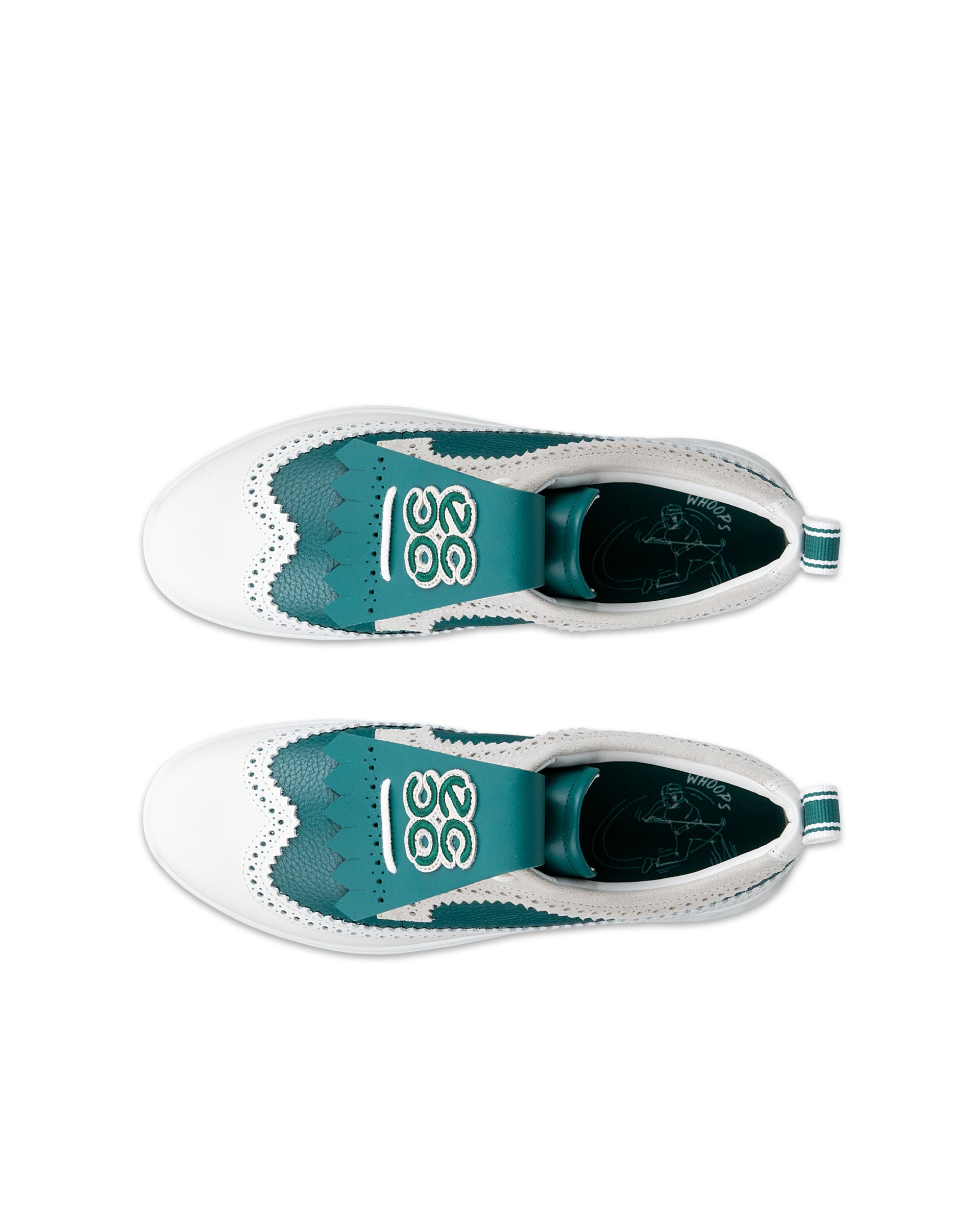 ECCO GOLF THREE ゴルフシューズ EU38 ECCO Golf S Casual ウィメンズ レザーゴルフシューズ | マルチカラー