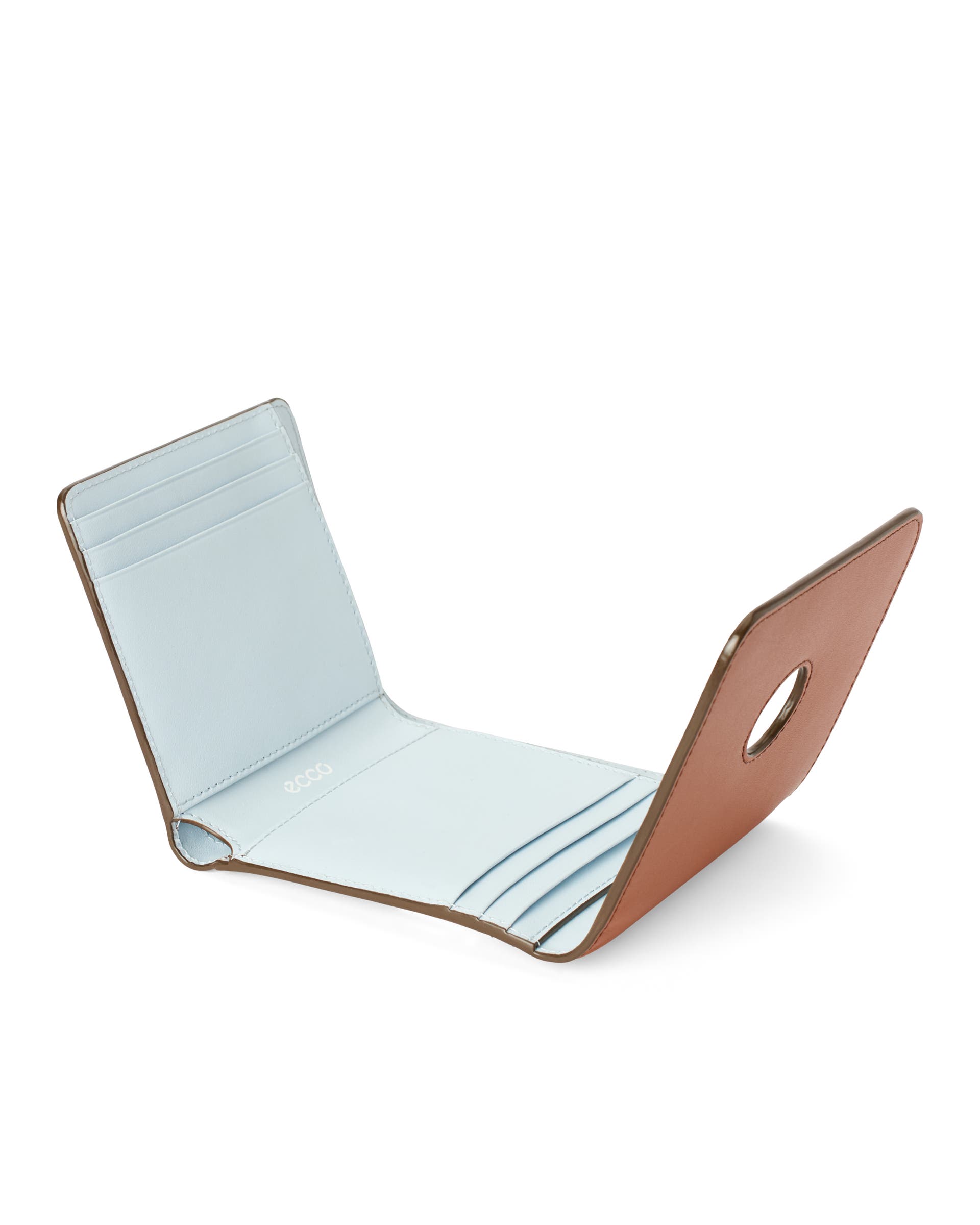 Skórzany portfel ECCO® Wallet - Brązowy - Inside