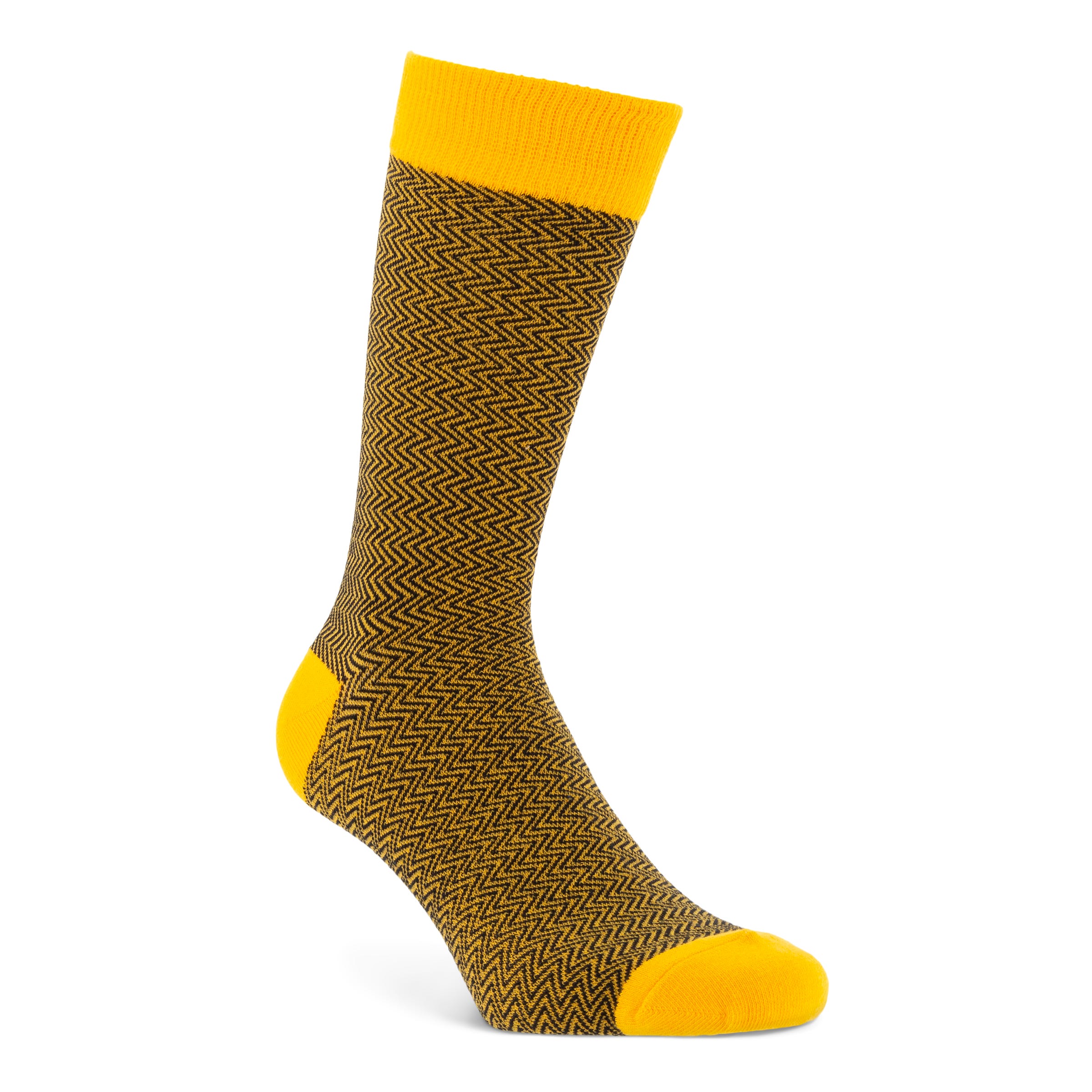 Men's ECCO® Herringbone Crew Socks - Orange - Main