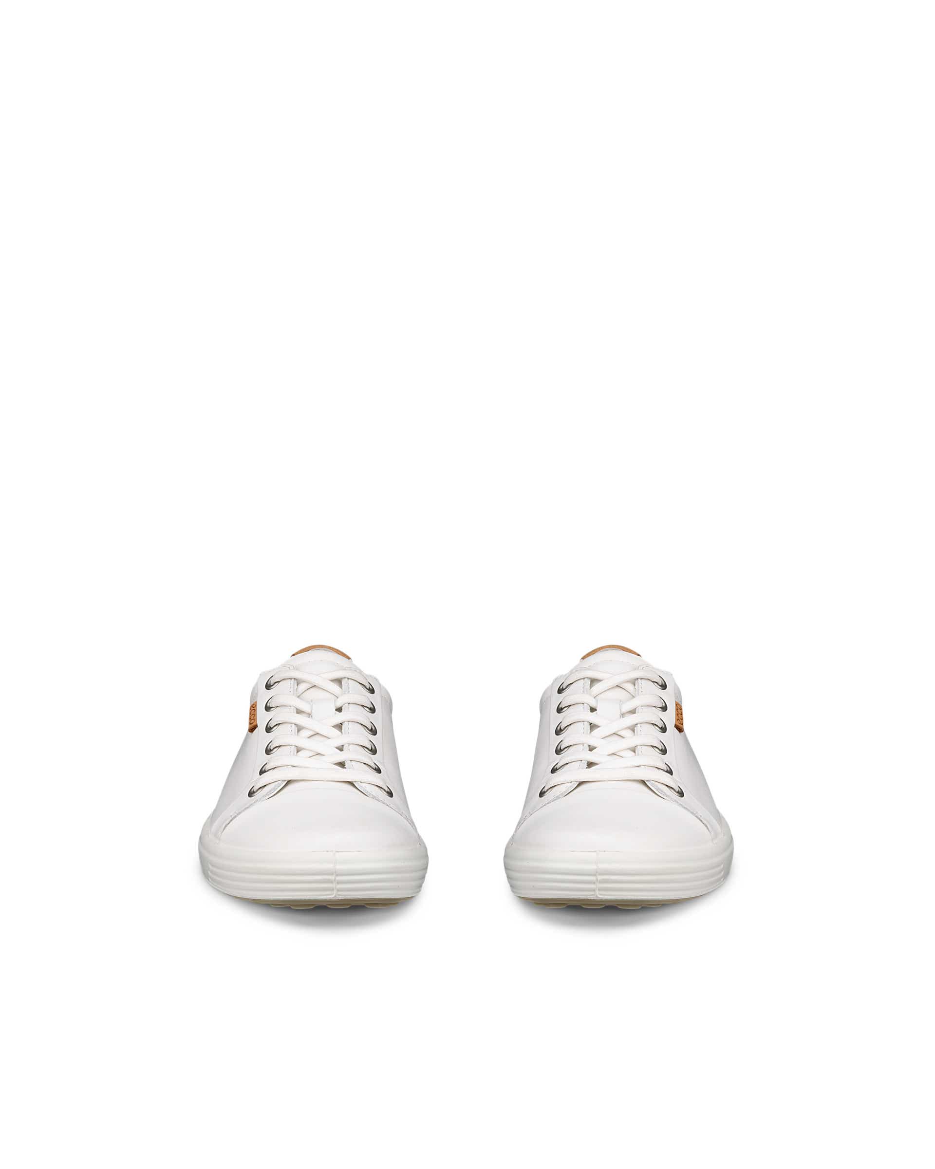 ECCO® Soft 7 baskets en cuir pour femme - Blanc - Front pair