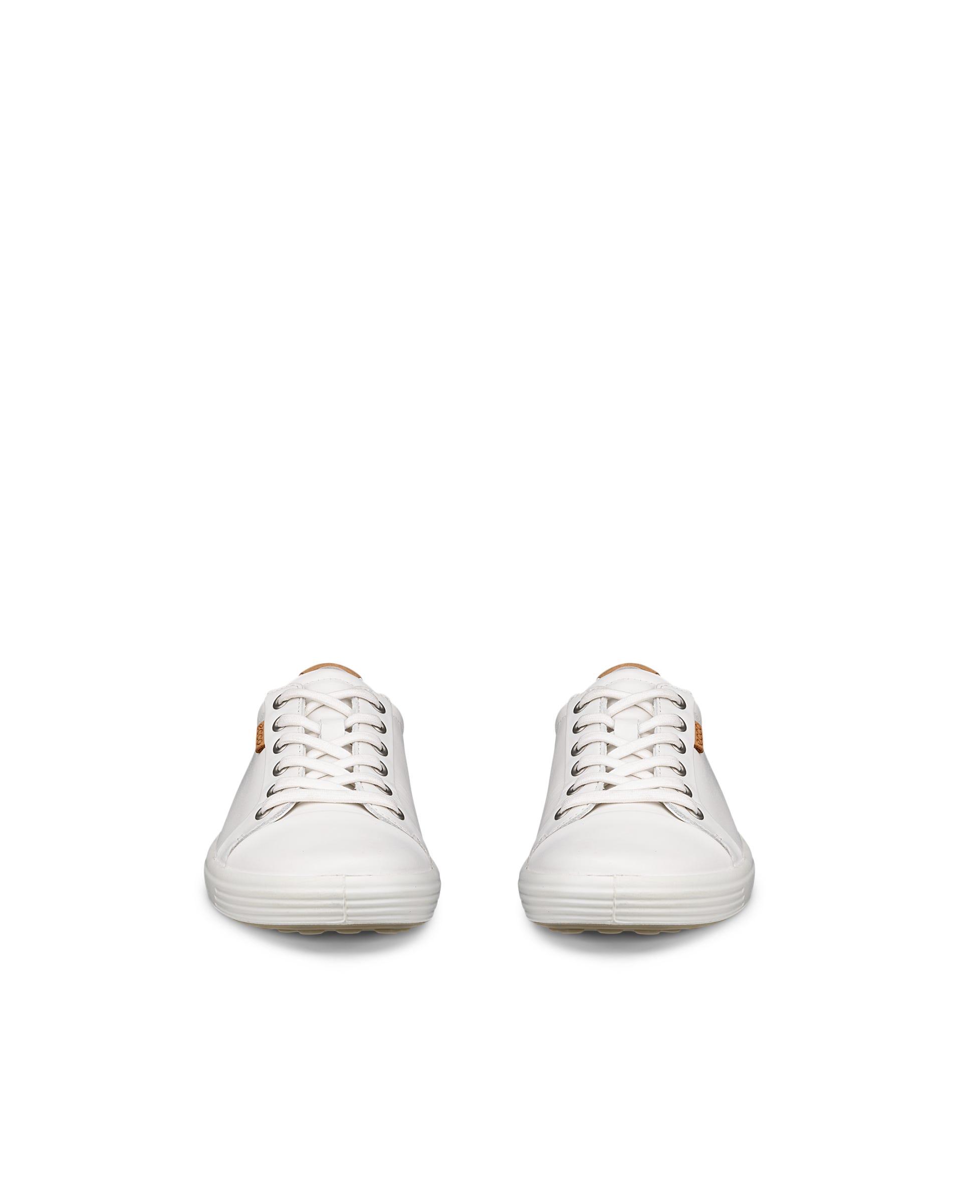 Women's ECCO® Soft 7 Leather Sneaker - White - Front pair