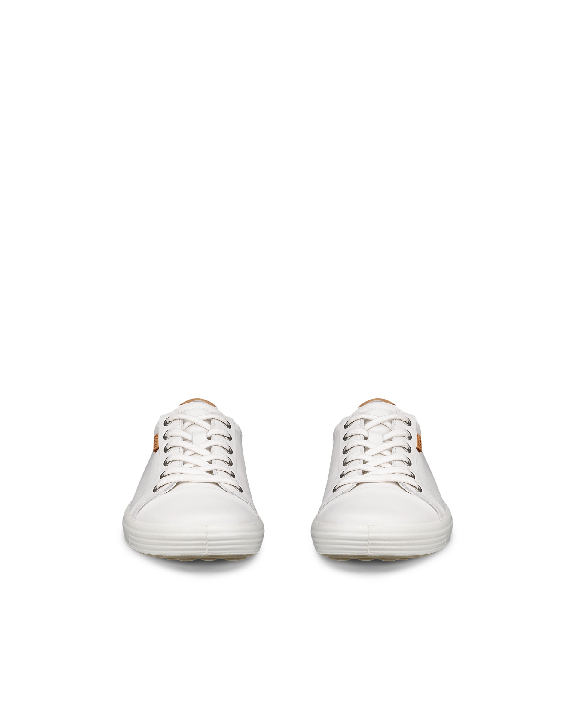 ECCO® Soft 7 baskets en cuir pour femme - Blanc - Front pair
