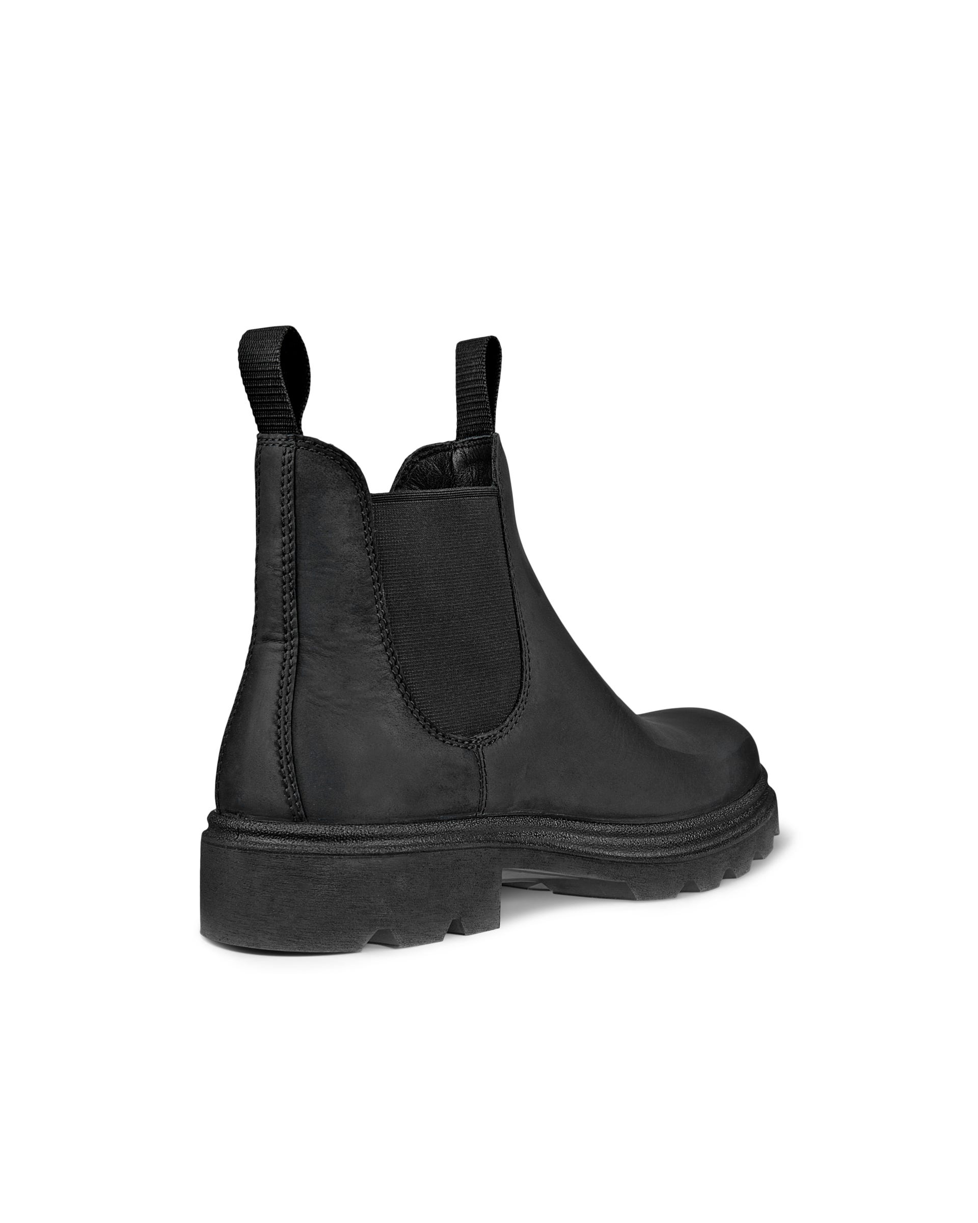 ECCO® Grainer Herren Chelsea Boot aus Nubukleder - Schwarz - Back