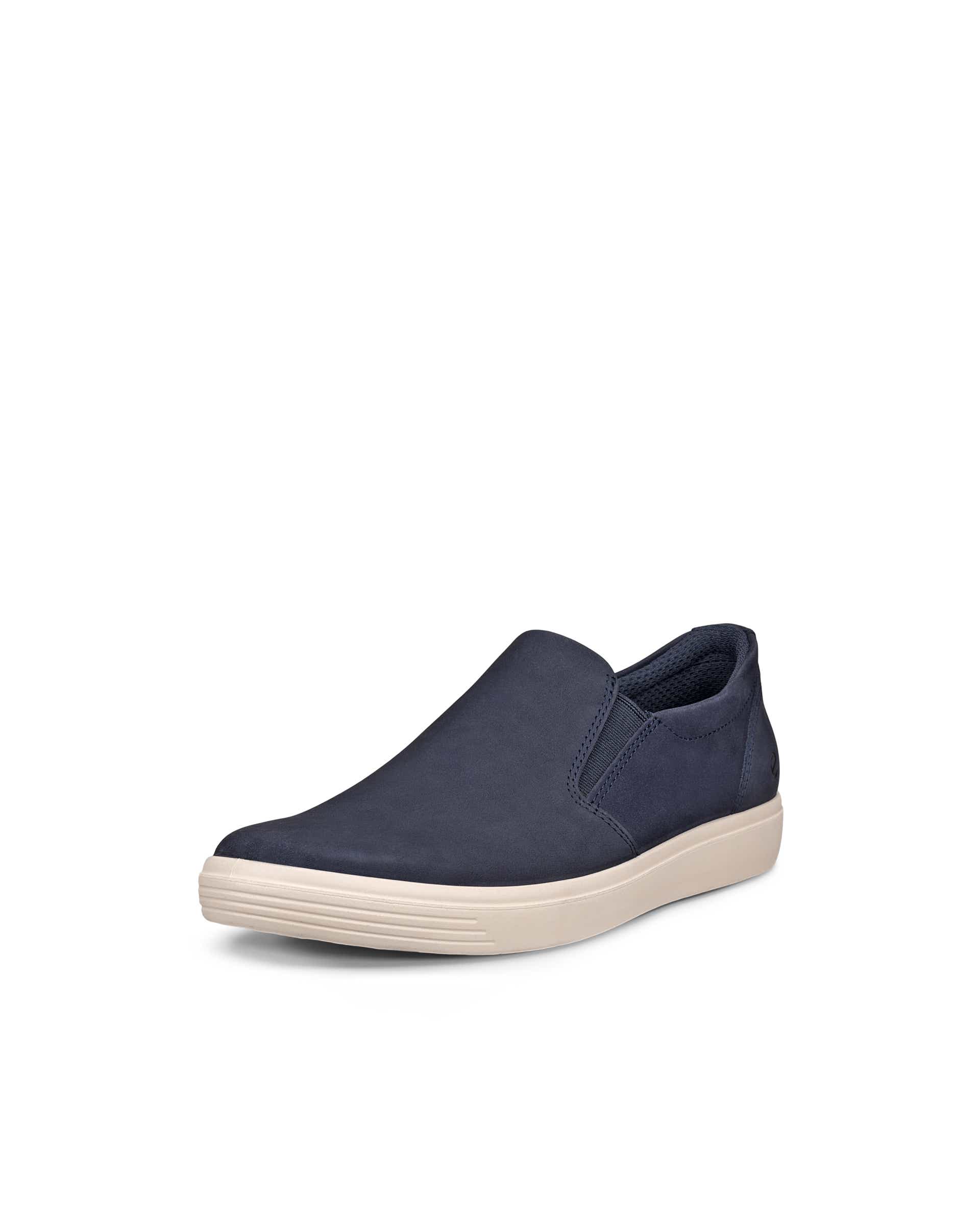 Dámské nubukové nazouvací tenisky ECCO® CLASSIC SNEAKER - Modrá - Main