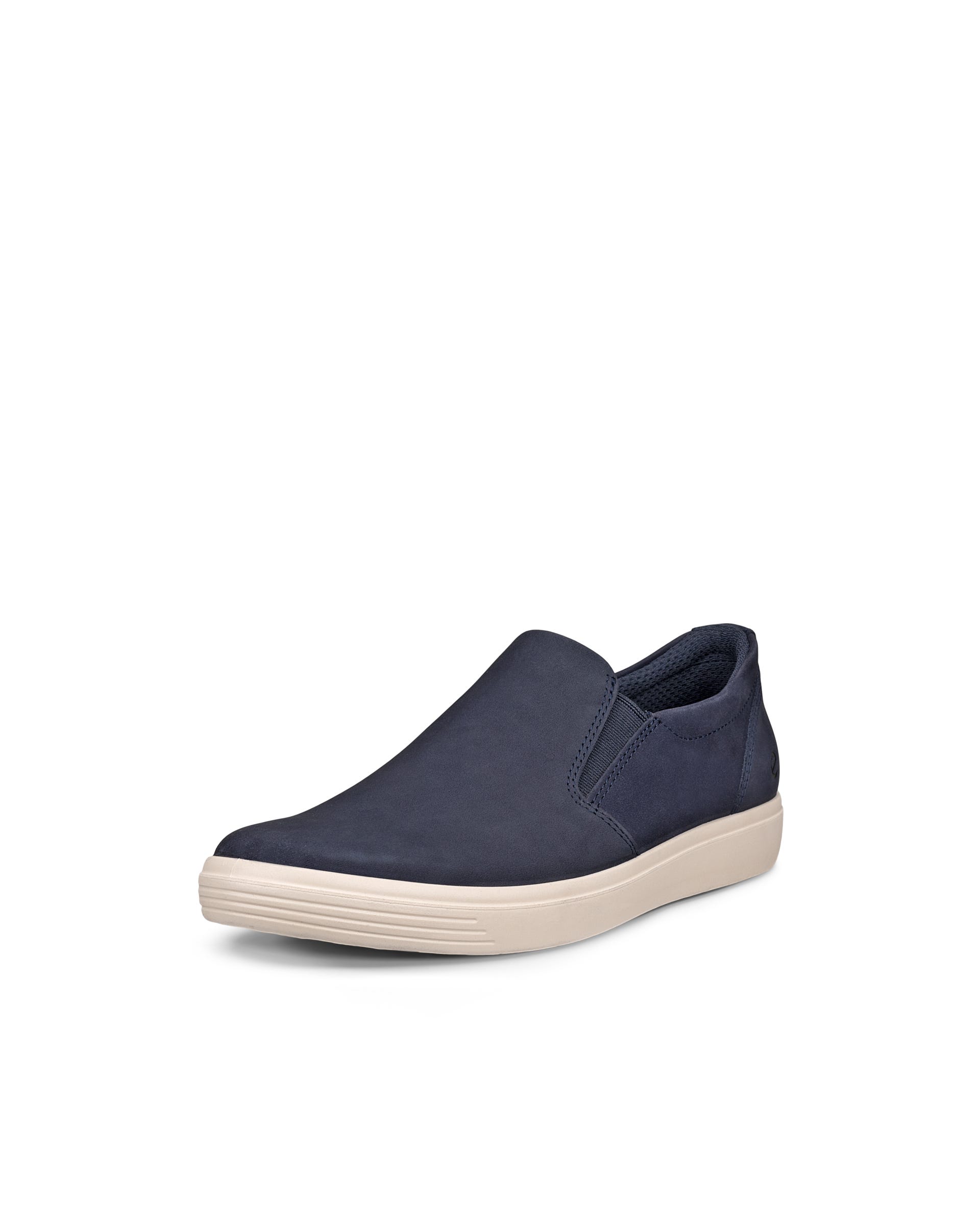 ECCO® CLASSIC SNEAKER baskets à enfiler en nubuck pour femme - Bleu - Outside