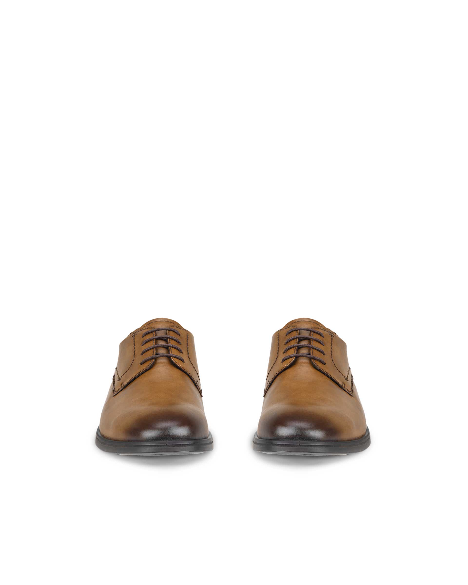 ECCO® Melbourne derbies cuir pour homme - Brun - Front pair