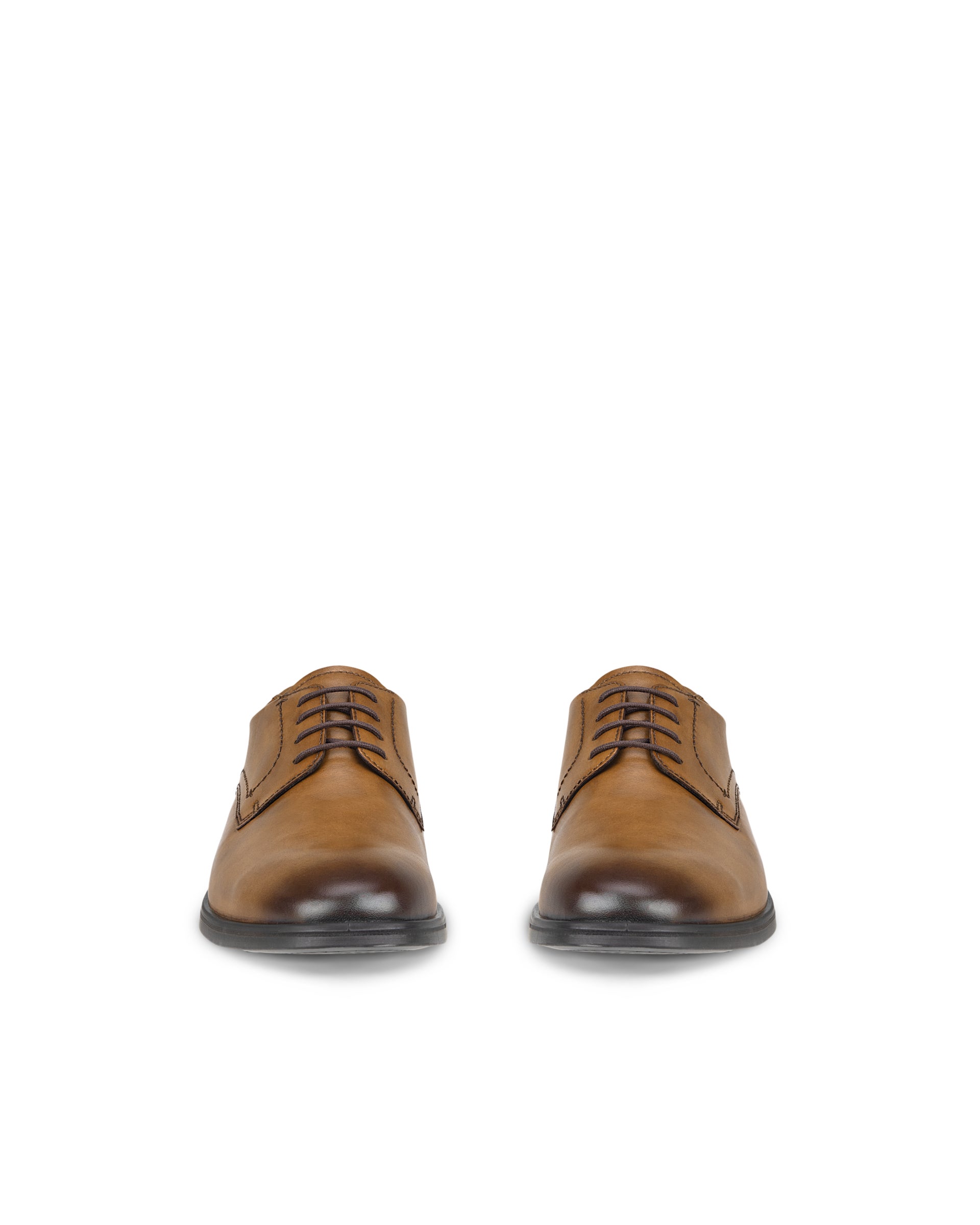 Moški usnjeni čevlji Derby ECCO® Melbourne - Rjava - Front pair