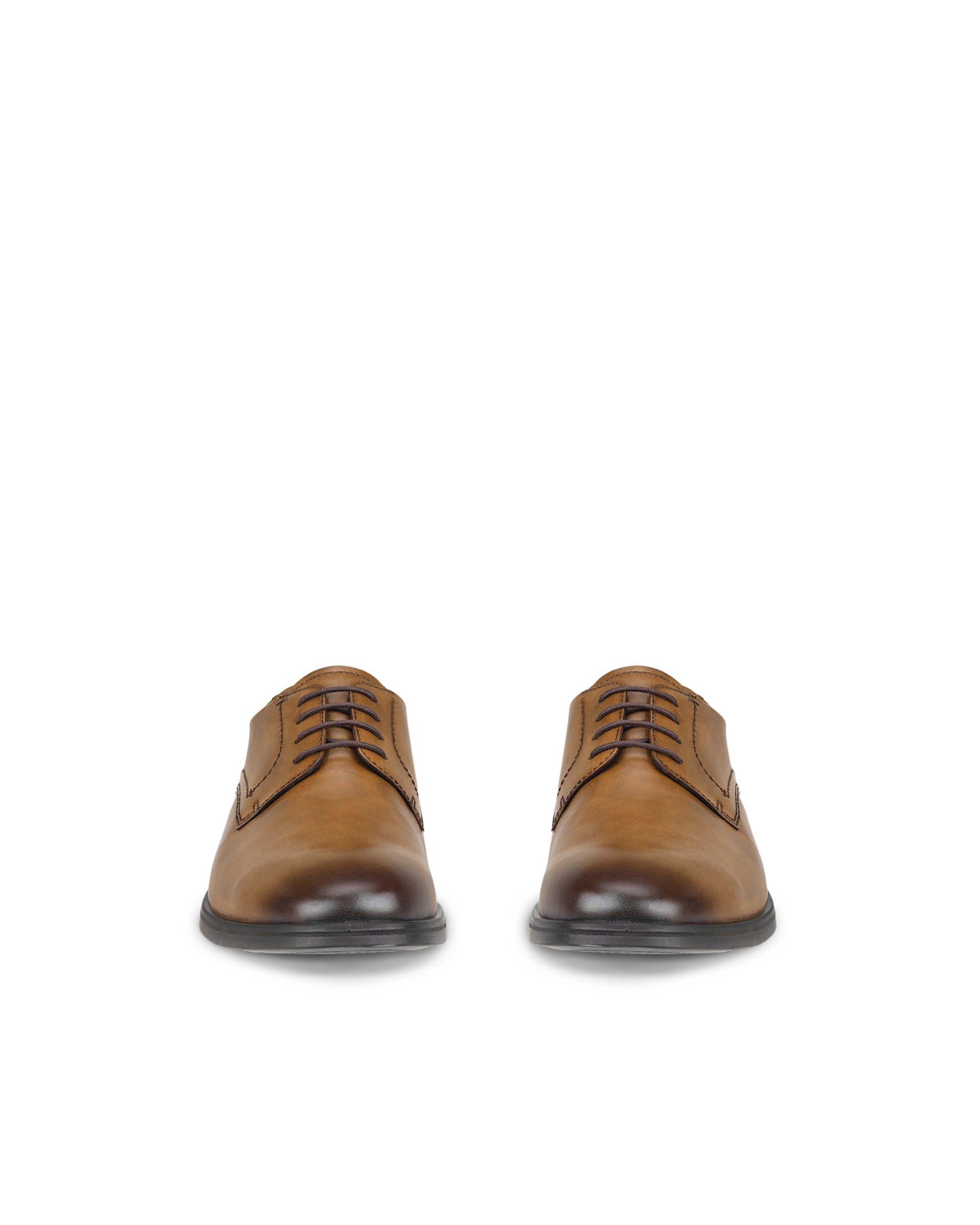 ECCO® Melbourne derbies cuir pour homme - Brun - Front pair
