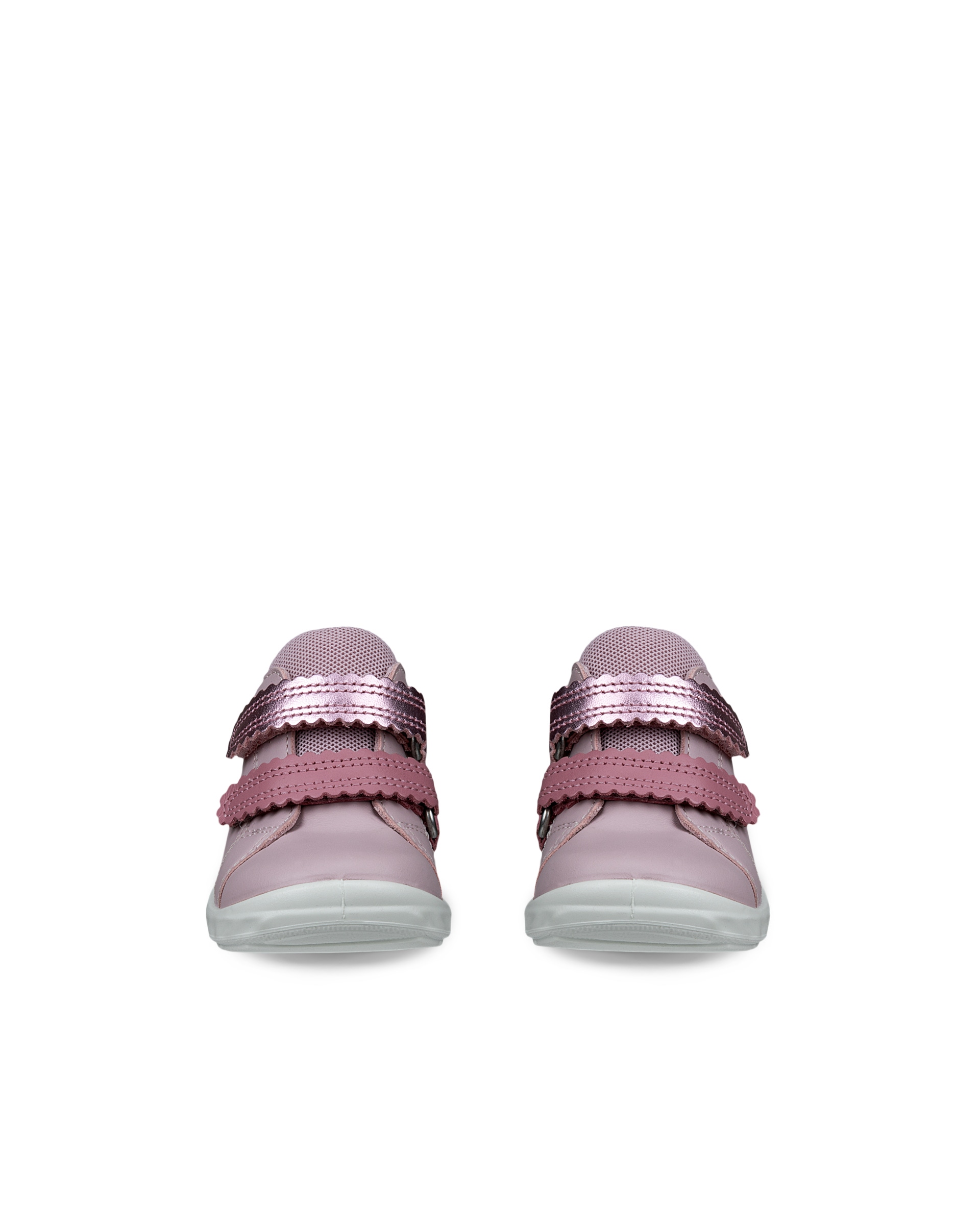 ECCO® SP.1 LITE INFANT baskets en cuir à scratch pour enfant - Rose - Front pair