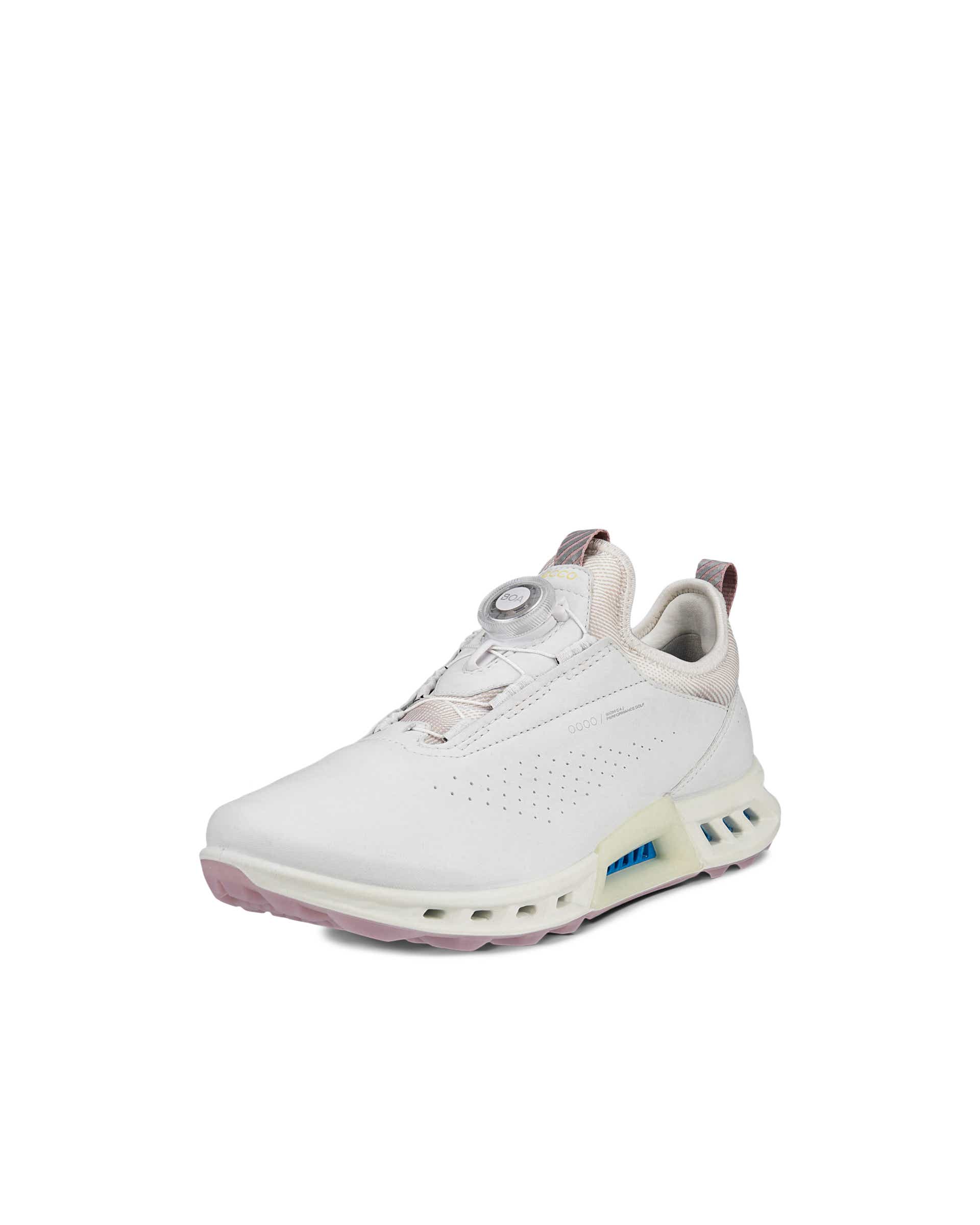 Ladies ECCO® Golf Biom C4 Leather Gore-Tex Shoe - White - Main