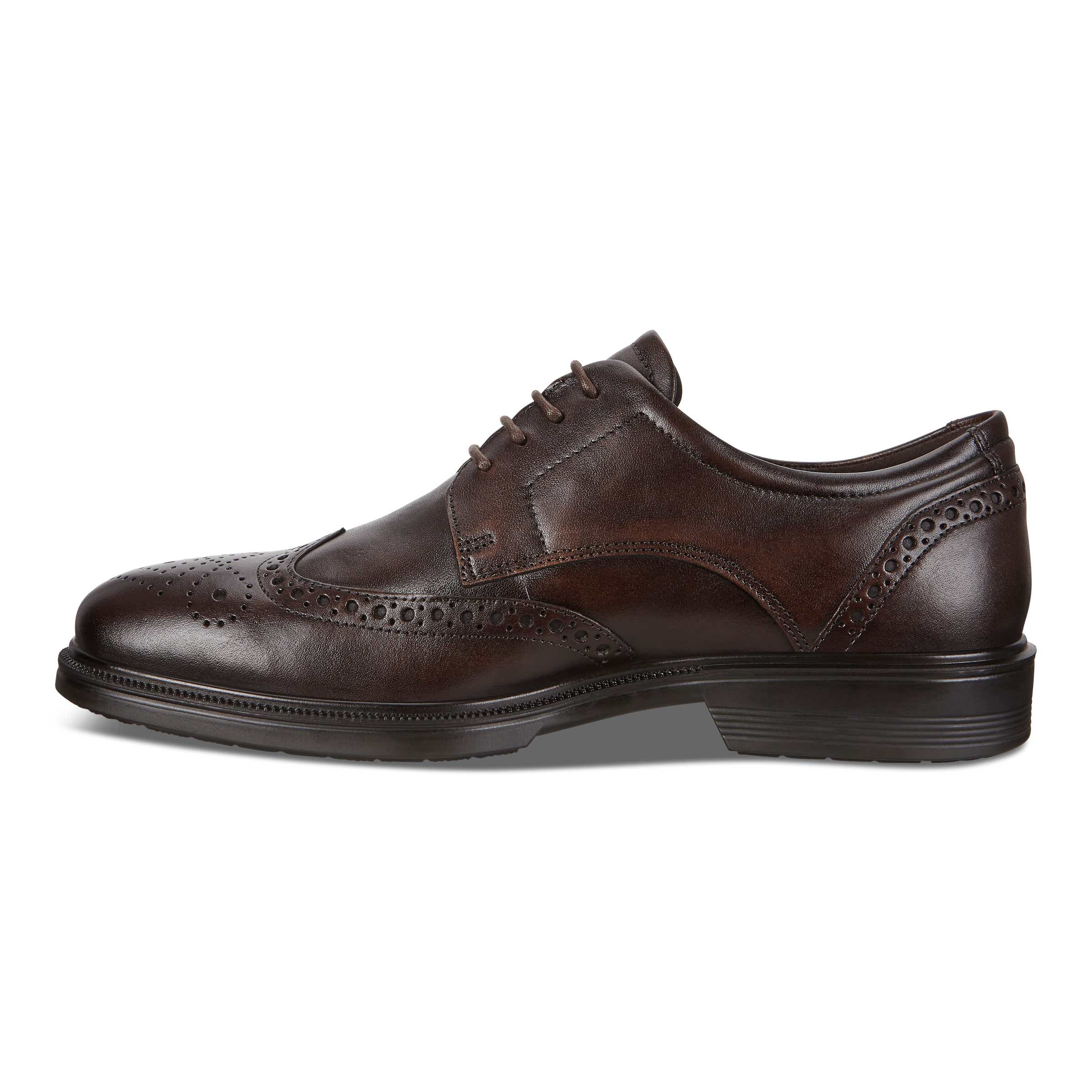 ECCO Men's Lisbon Brogue Dress Shoes - Brown - Inside