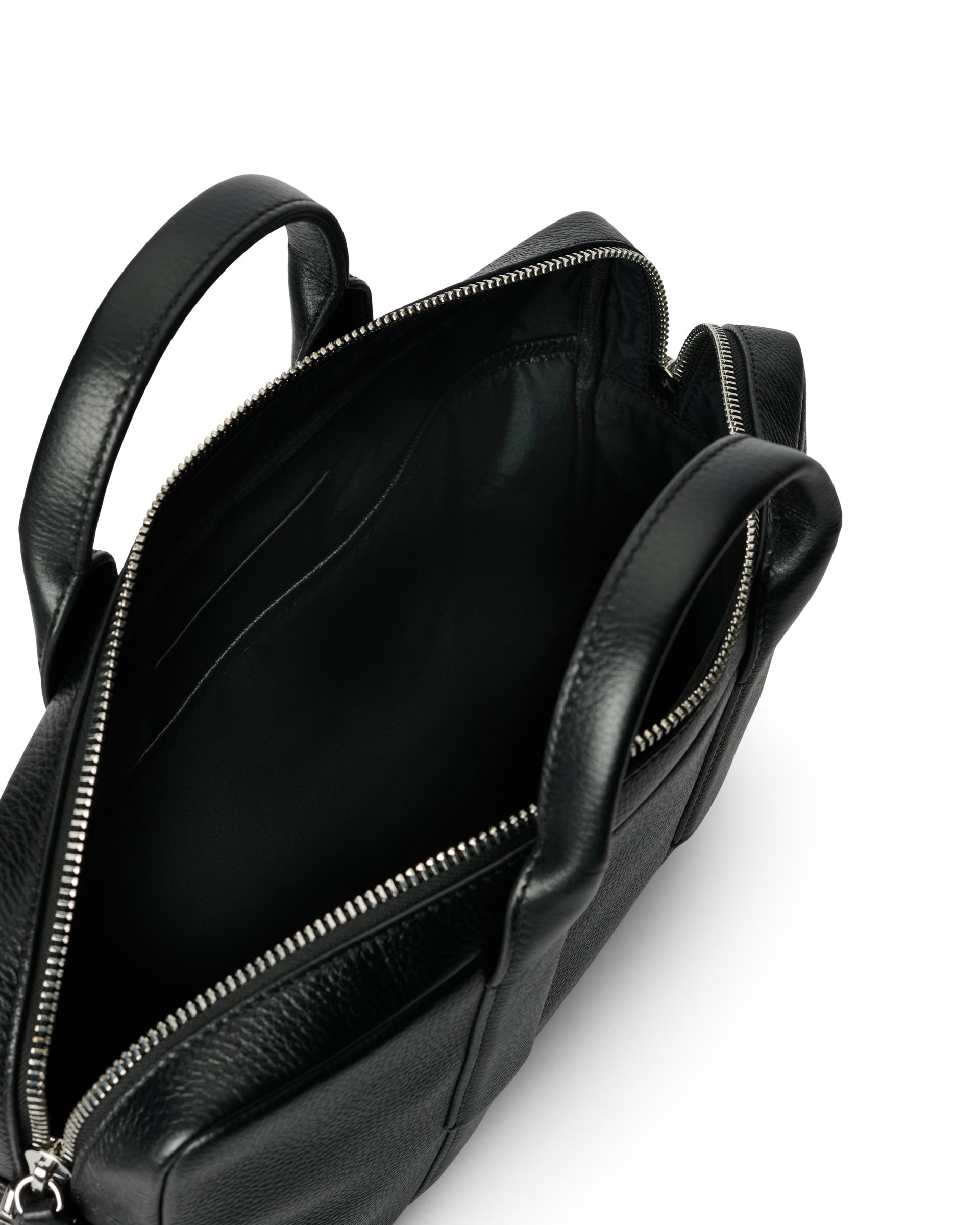 ECCO® City Leather Laptop Bag - Black - Inside
