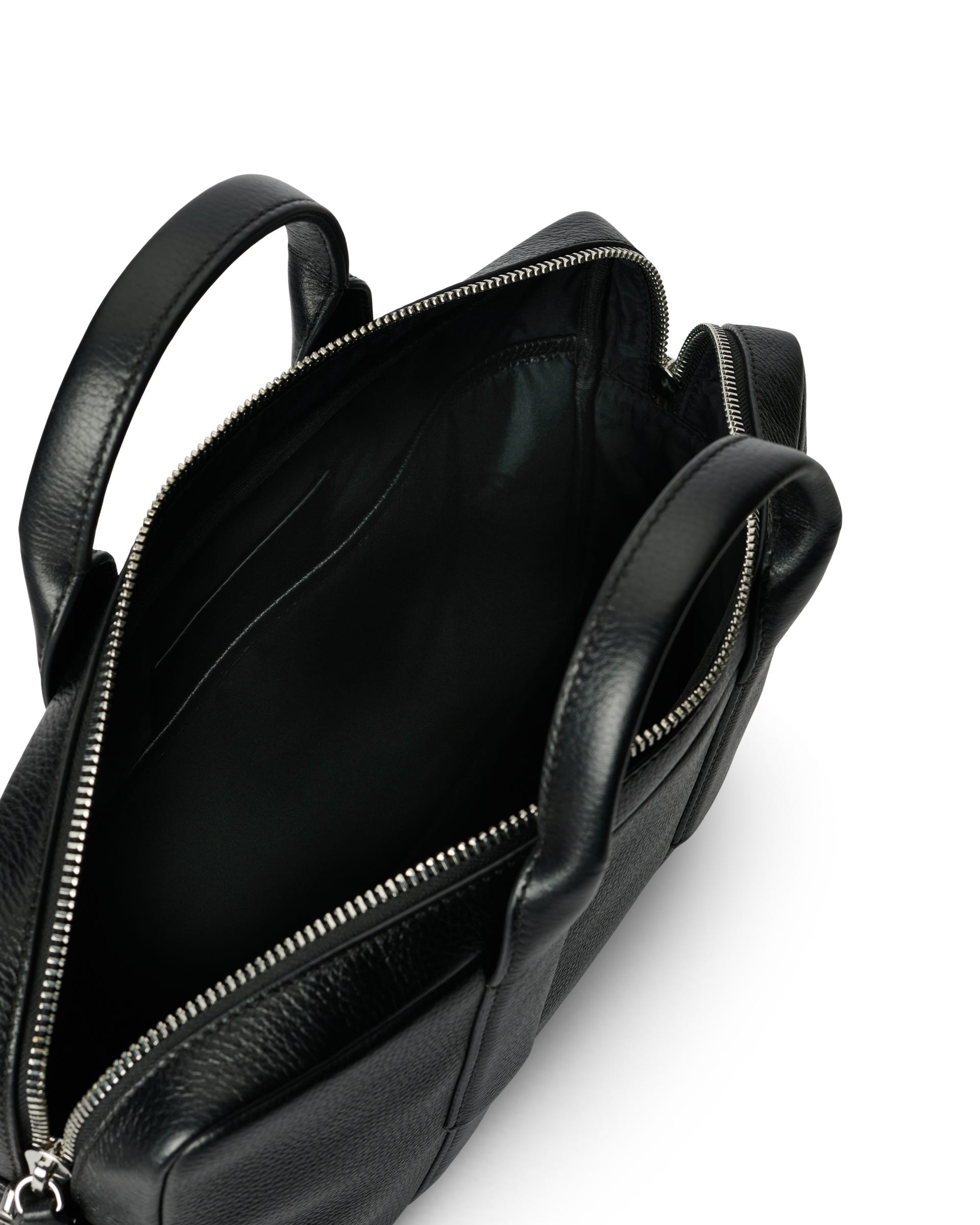ECCO® City Leather Laptop Bag - Black - Inside