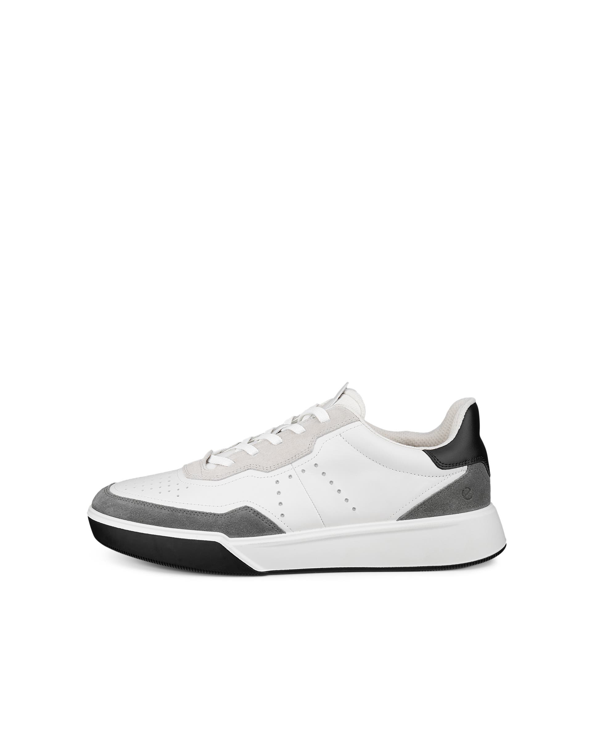 ECCO® Street Court Skinnsneaker herr - Vit - Outside