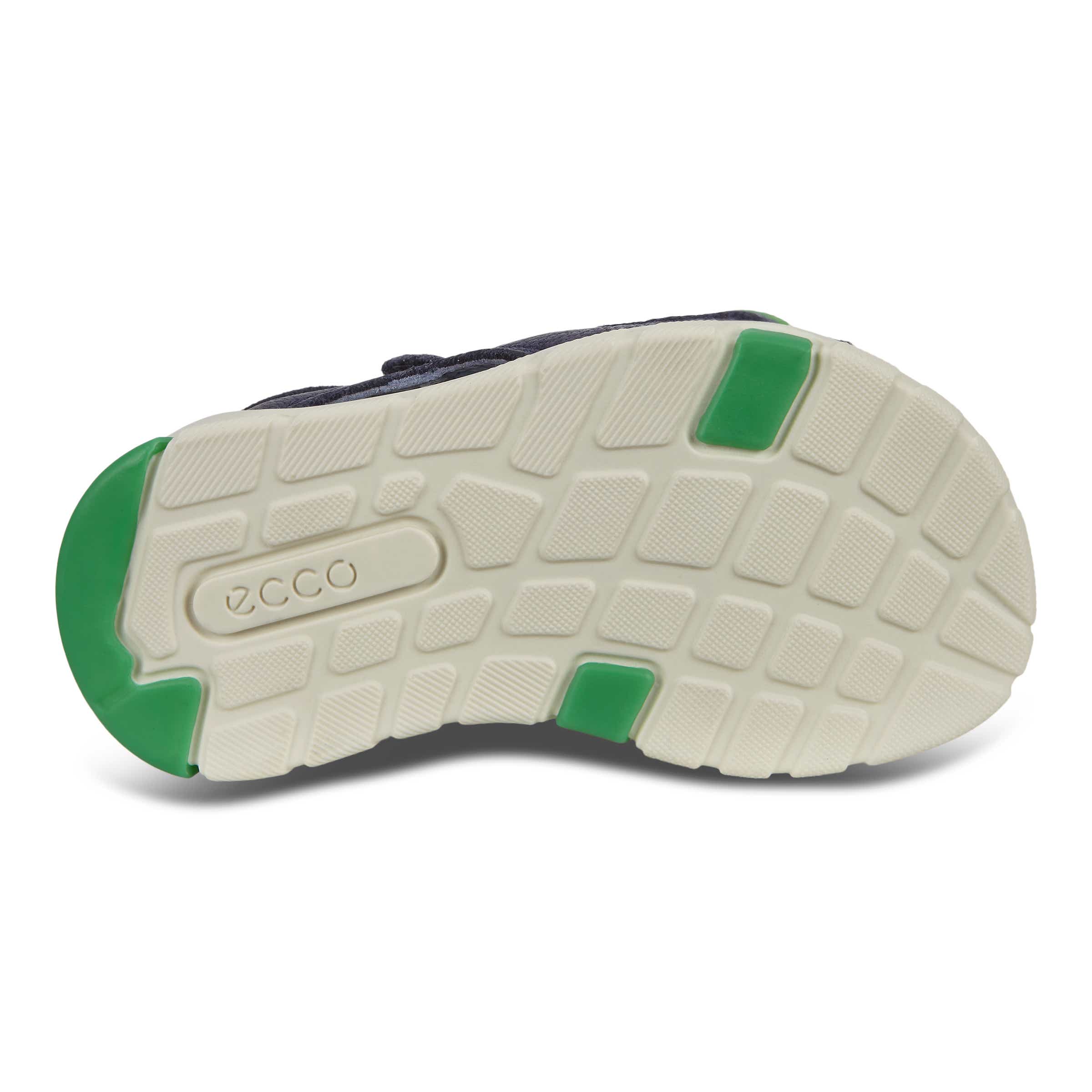 Kids' ECCO® Mini Stride Leather Fisherman Sandal - Blue - Sole