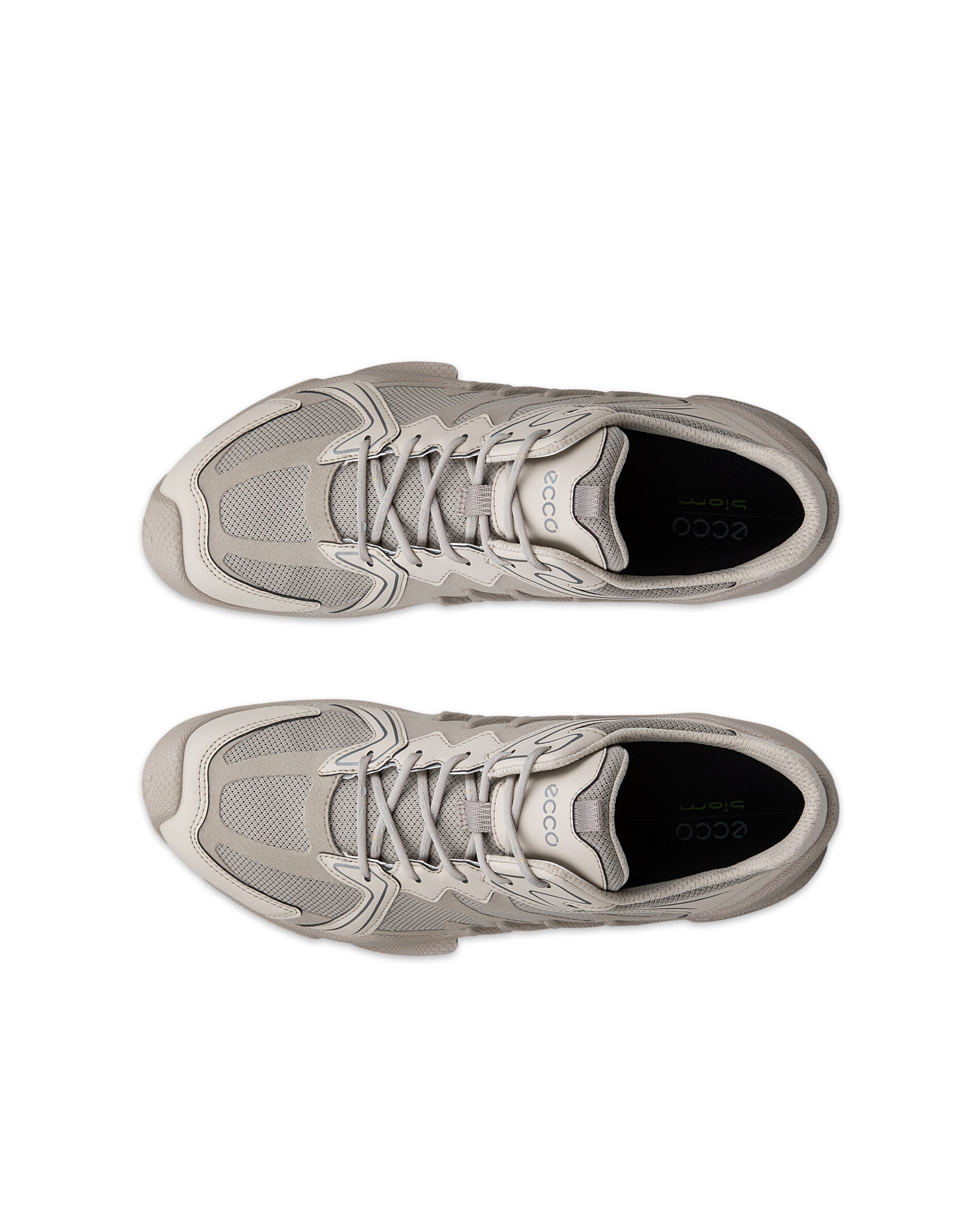 Męskie tekstylne buty outdoorowe Gore-Tex ECCO® BIOM AEX - Beżowy - Top left pair