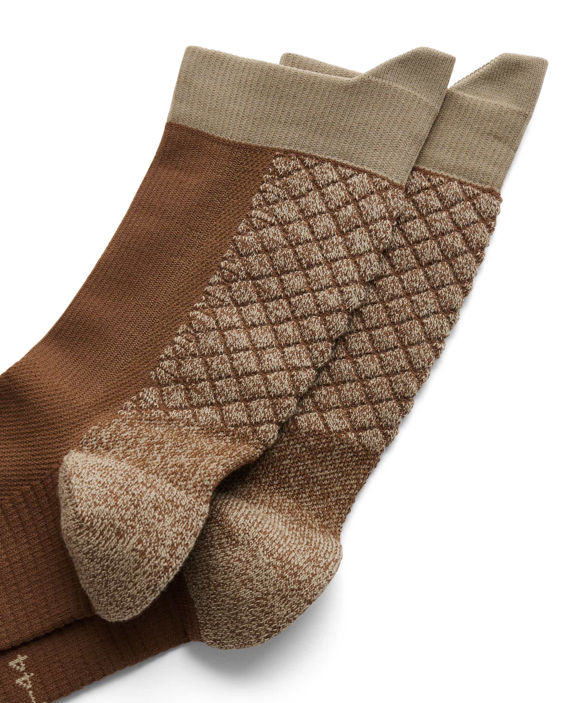 ECCO® Unisex mid-cut sokken - Bruin - Detail-1