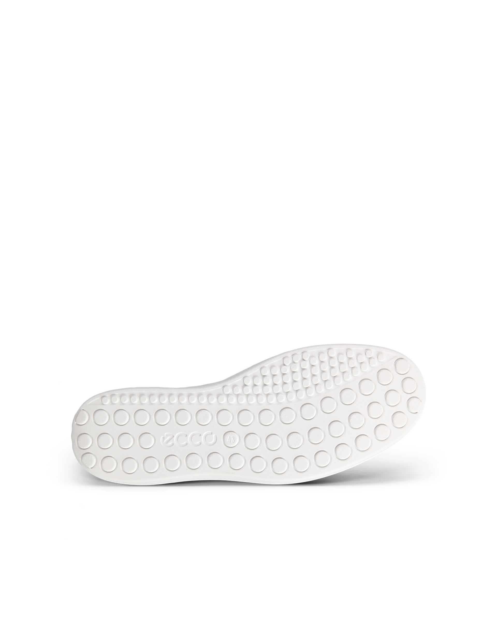 ECCO Soft 60 メンズ レザーハイカットスニーカー - ホワイト - Sole