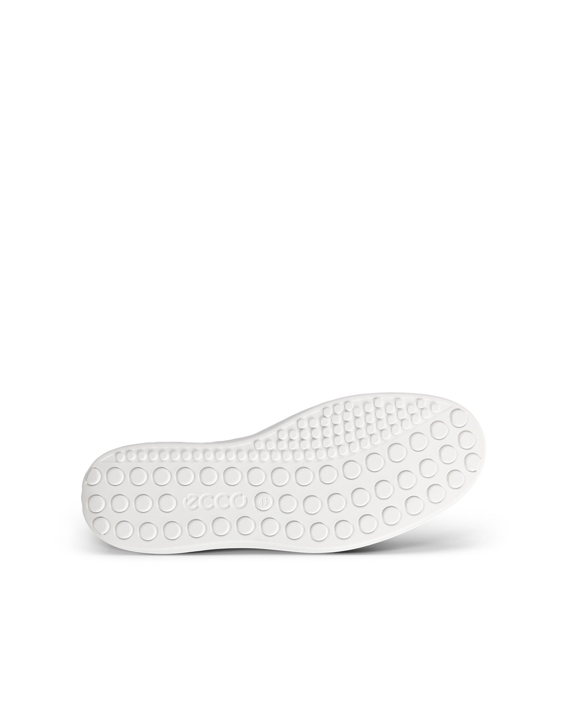 ECCO Soft 60 メンズ レザーハイカットスニーカー - ホワイト - Sole