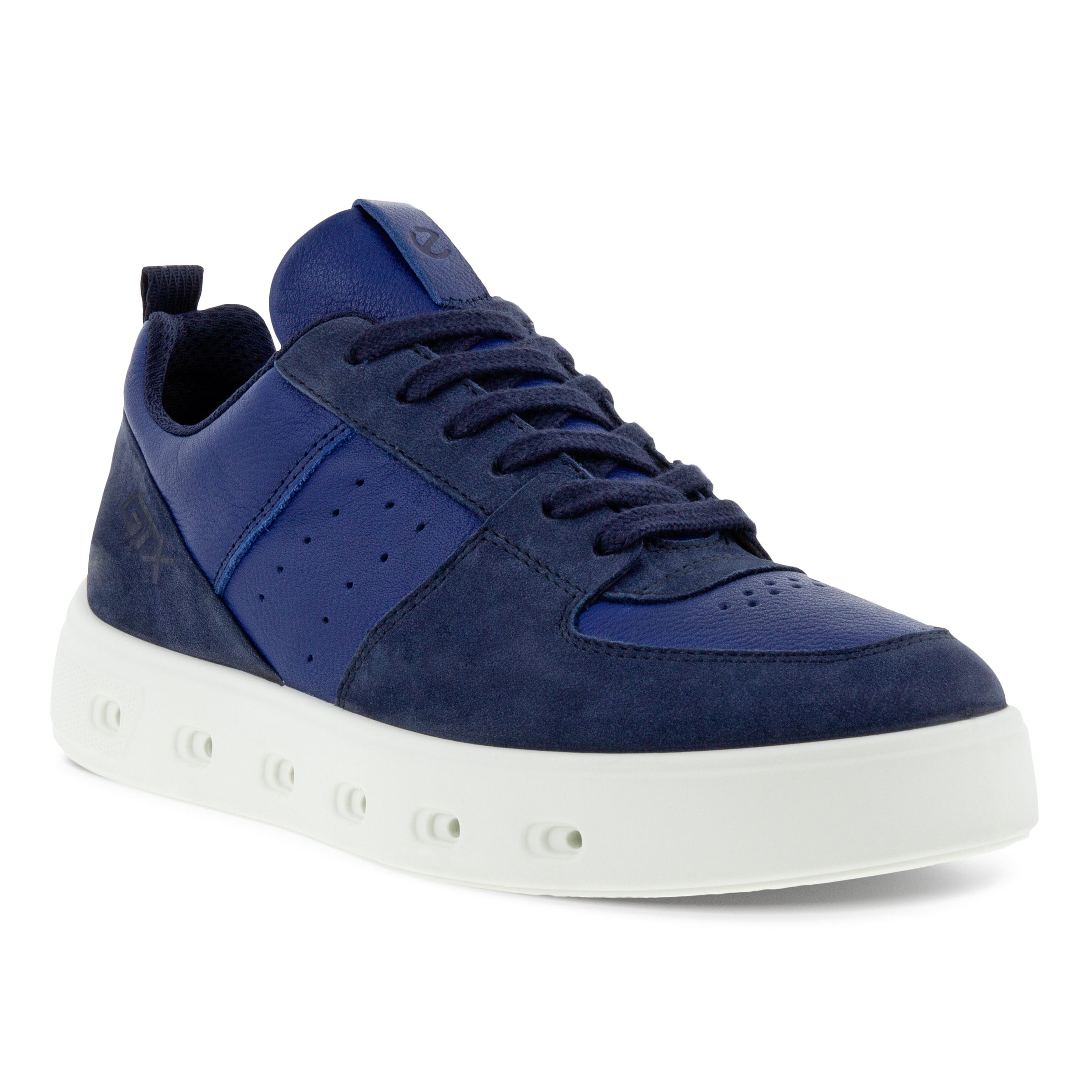 ECCO Street 720 WOMEN ウィメンズ レザーGore-Texスニーカー - ブルー - Main