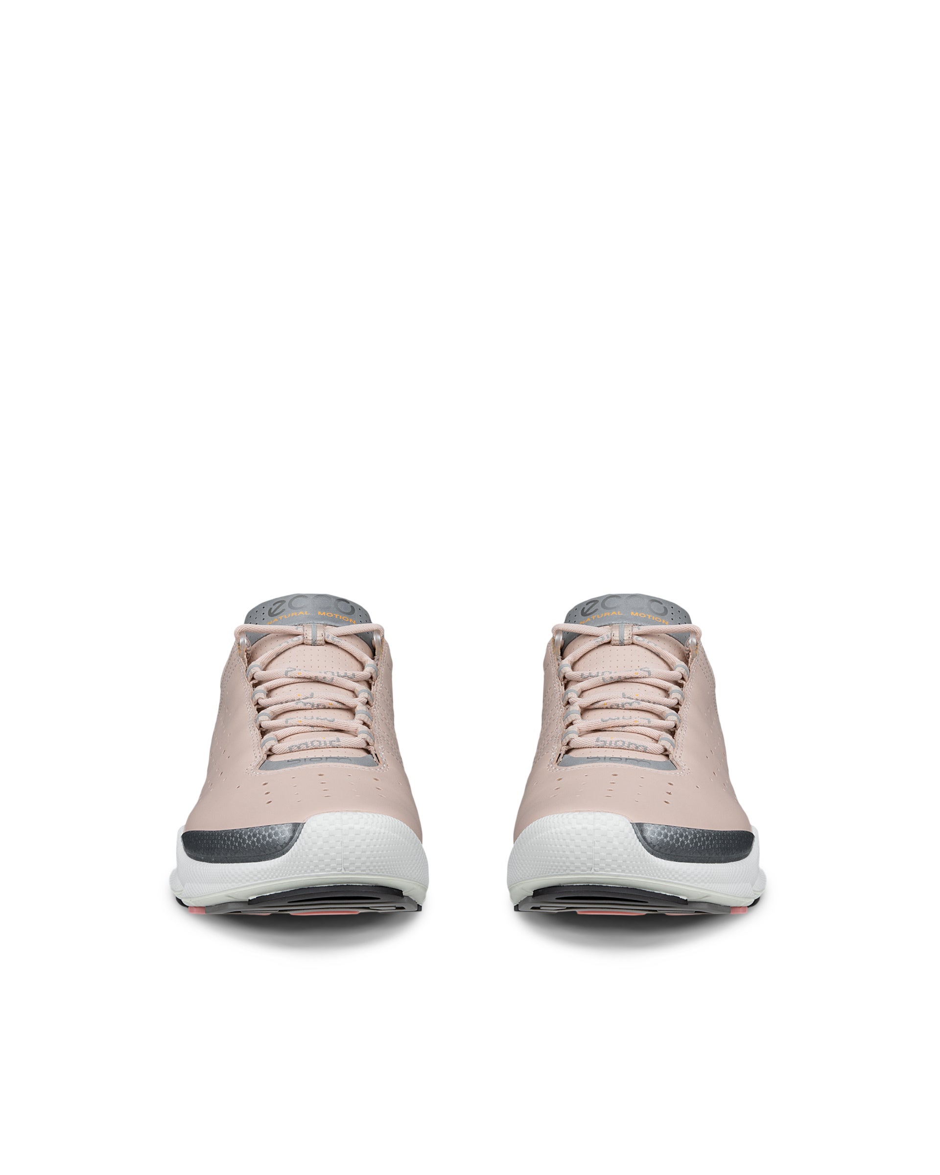 Women's ECCO® Biom C Low Leather Outdoor Sneaker - Pink - Front pair