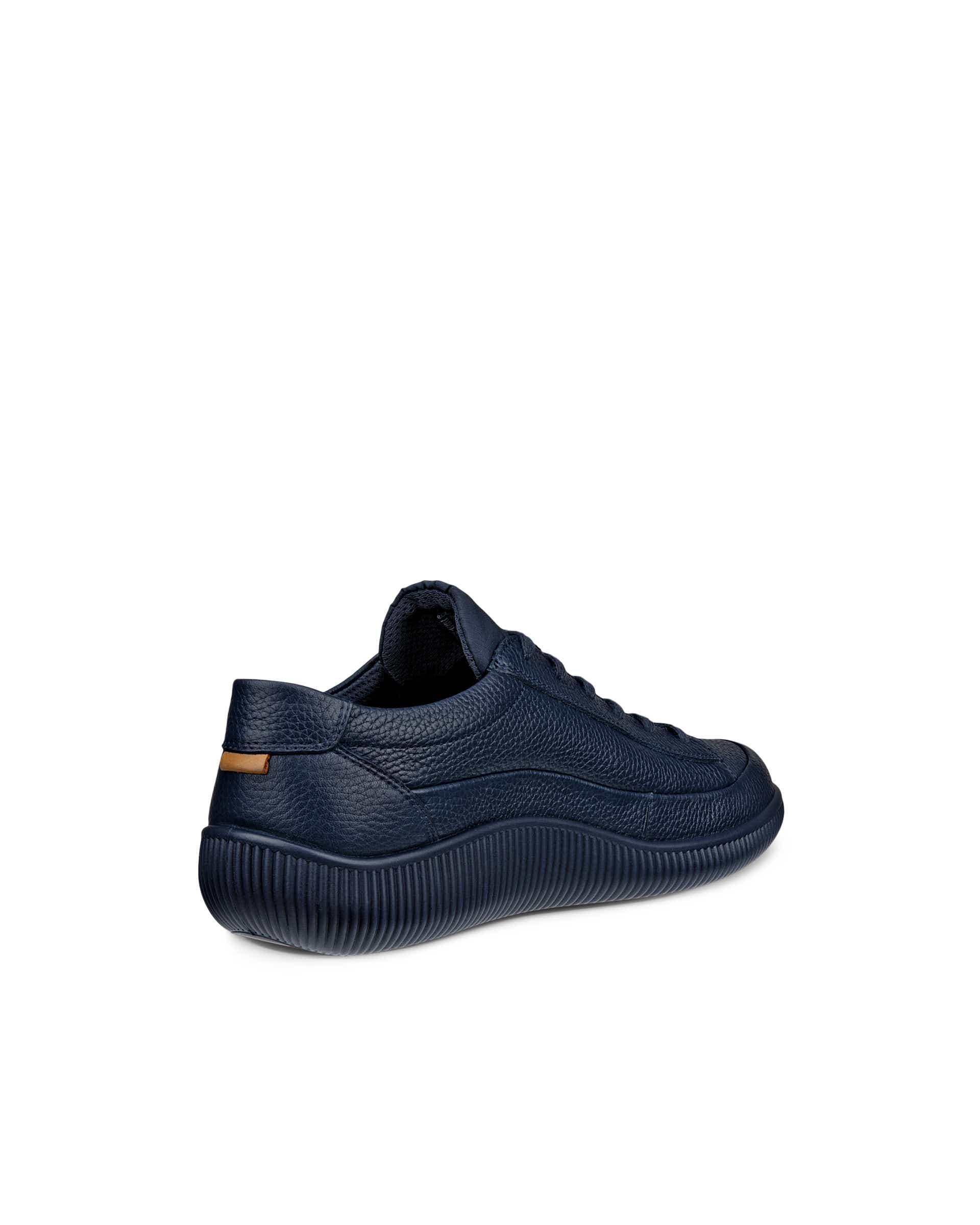 ECCO® SOFT ZERO heren nubuck sneaker - Blauw - Back