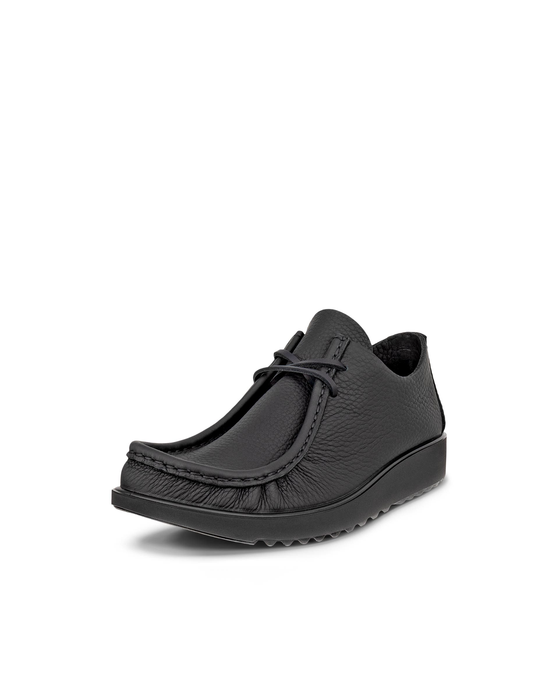 Męskie skórzane buty sznurowane ECCO® JOKE - Czarny - Main