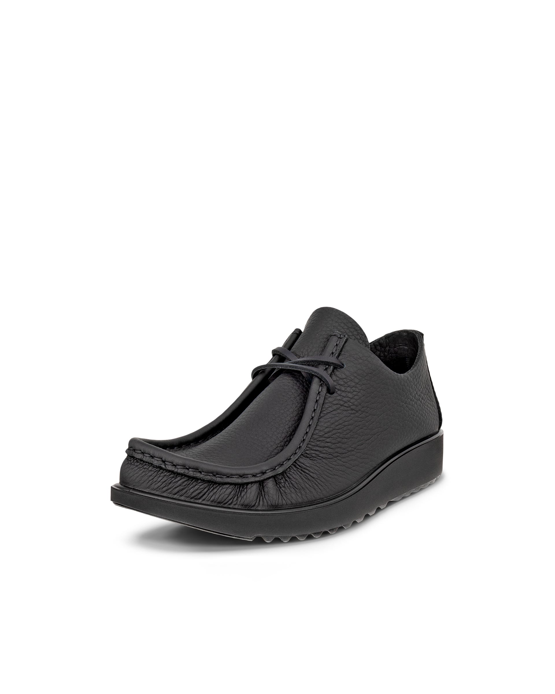 Męskie skórzane buty sznurowane ECCO® JOKE - Czarny - Main