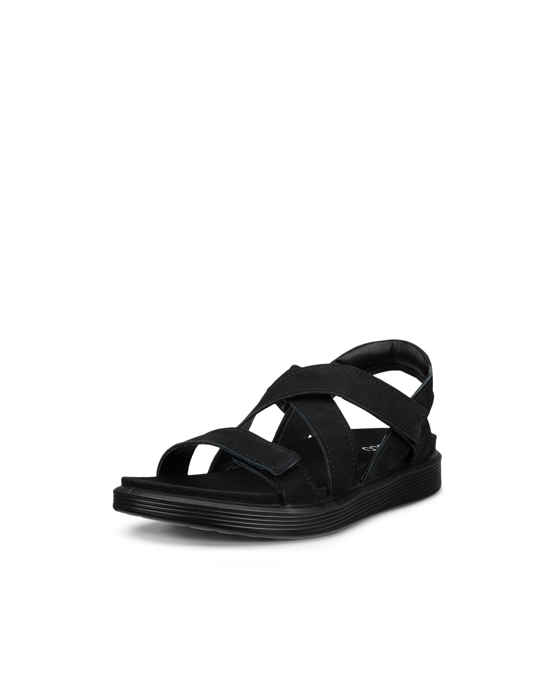 Women's ECCO® Soft Sandal Nubuck Two Strap Sandal