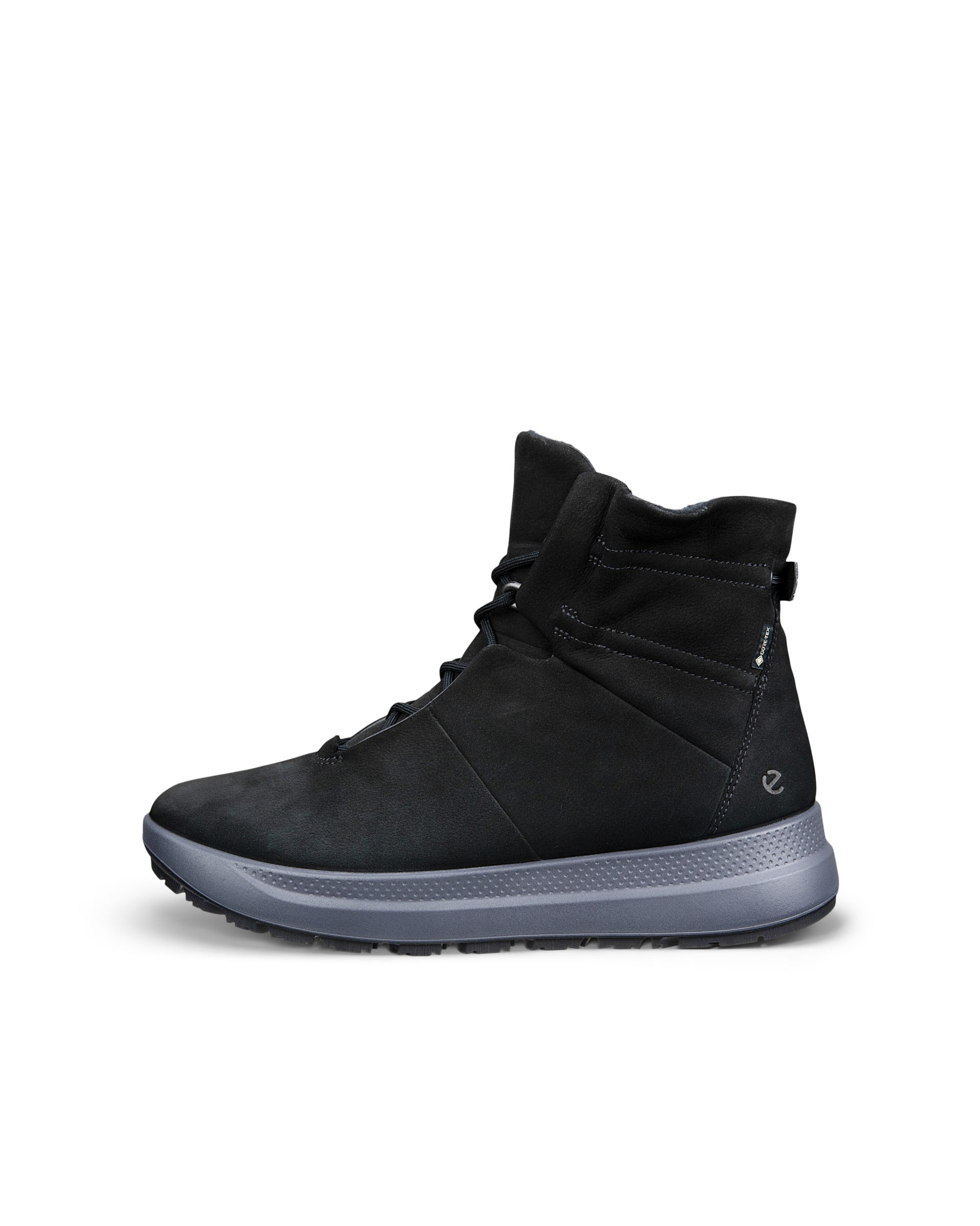 Botas caminhada meio cano Gore-Tex nobuck mulher ECCO® Solice - Preto - Outside