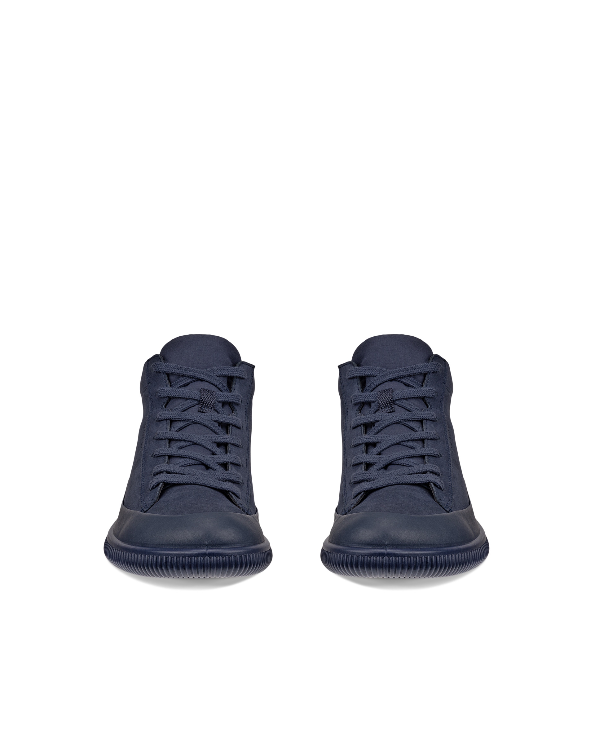 ECCO® SOFT ZERO ženske vodootporne srednje čizme od nubuka - Plava - Front pair