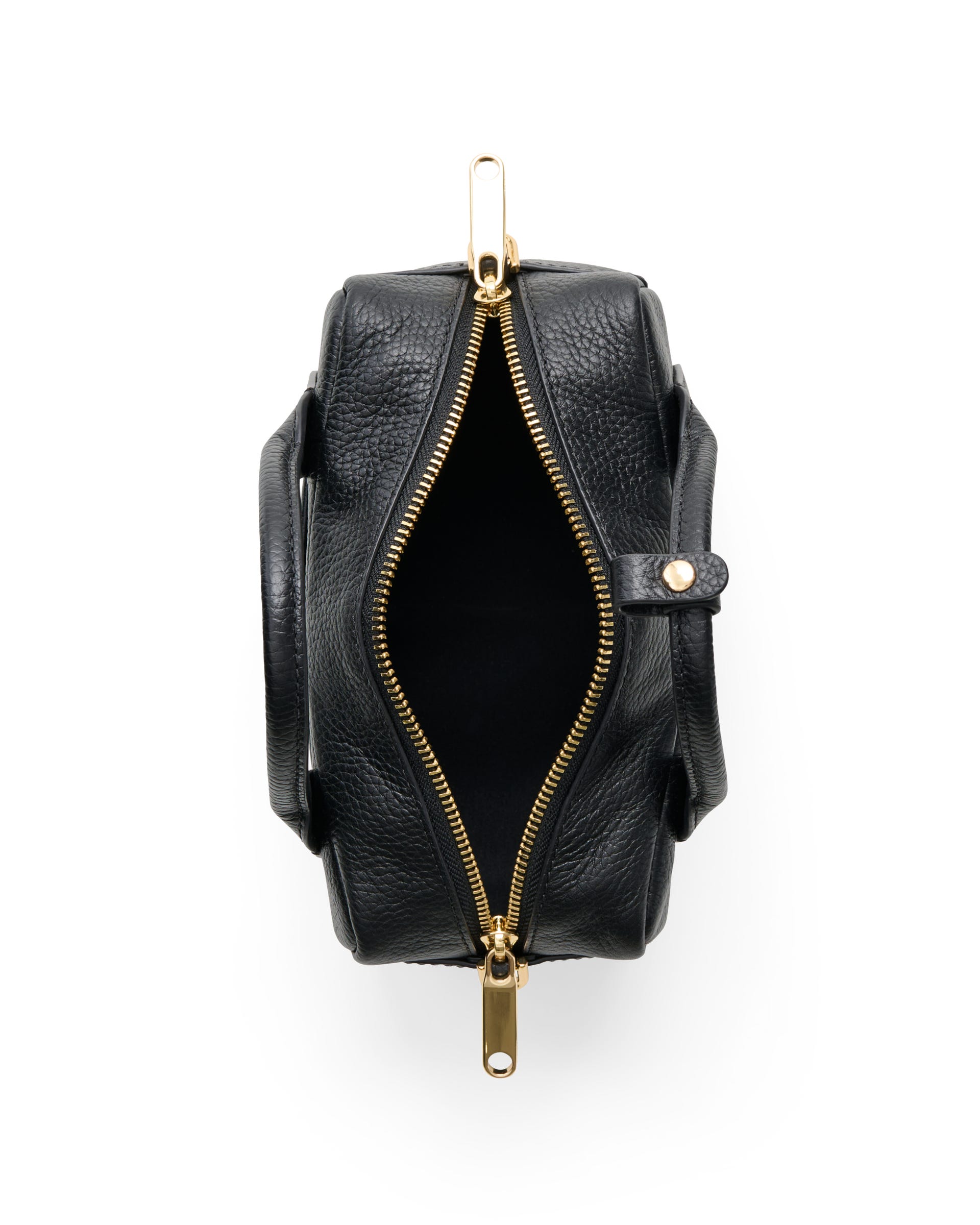 Skórzana torebka przez ramię ECCO® Bowling Bag - Czarny - Birdeye