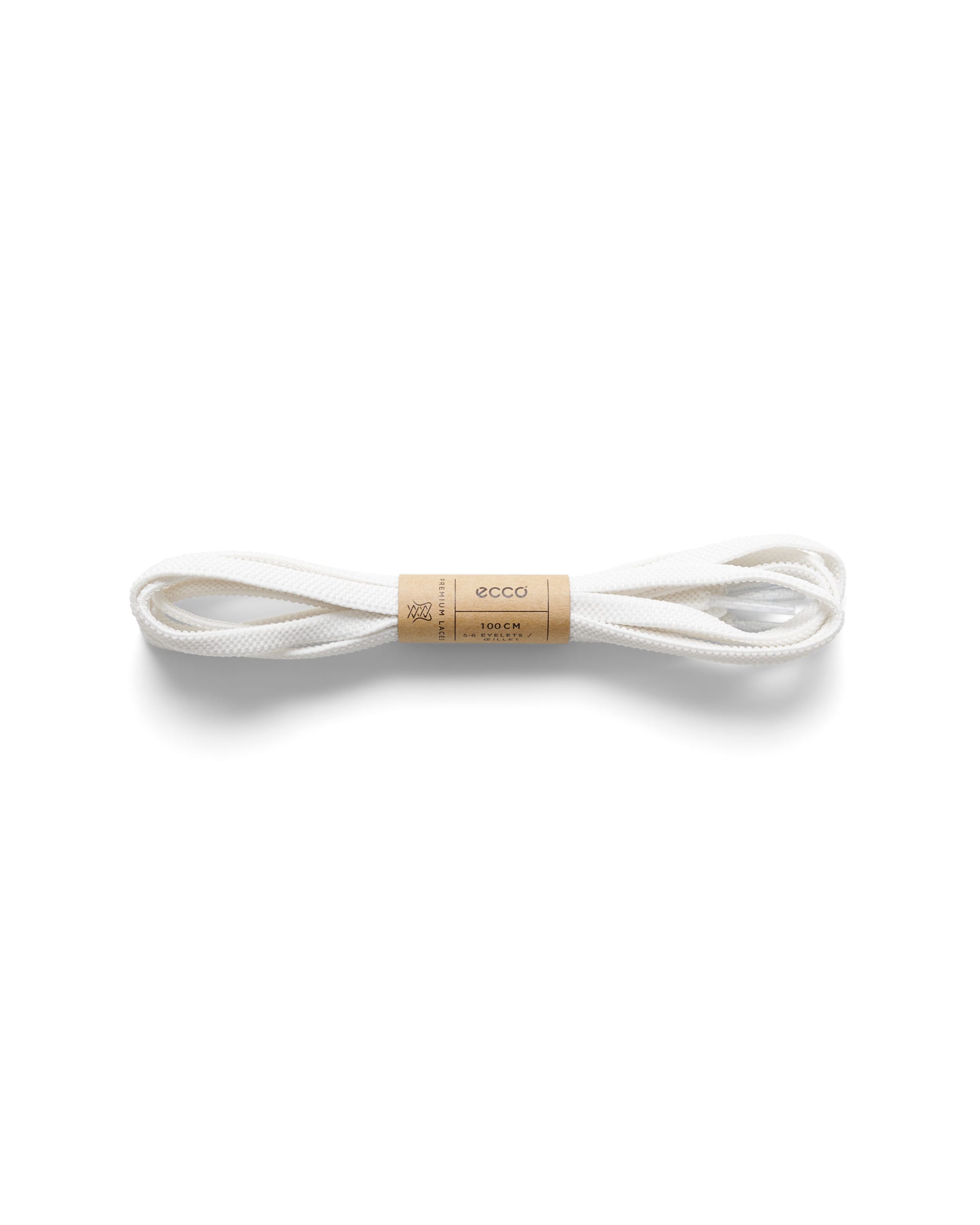 ECCO ELASTIC FLAT LACES - White - Main