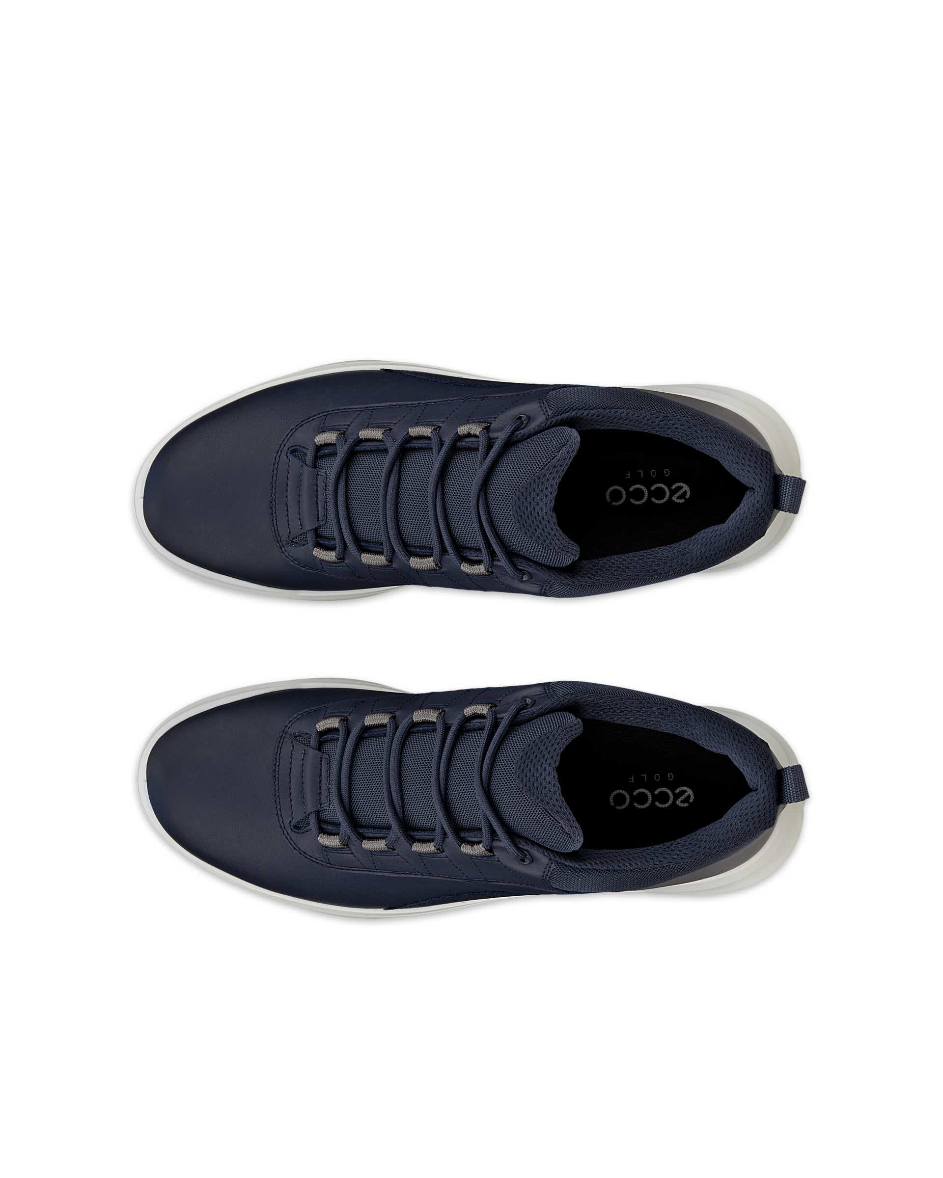 Men's ECCO® GOLF CORE Leather Waterproof Golf Shoe - Blue - Top left pair